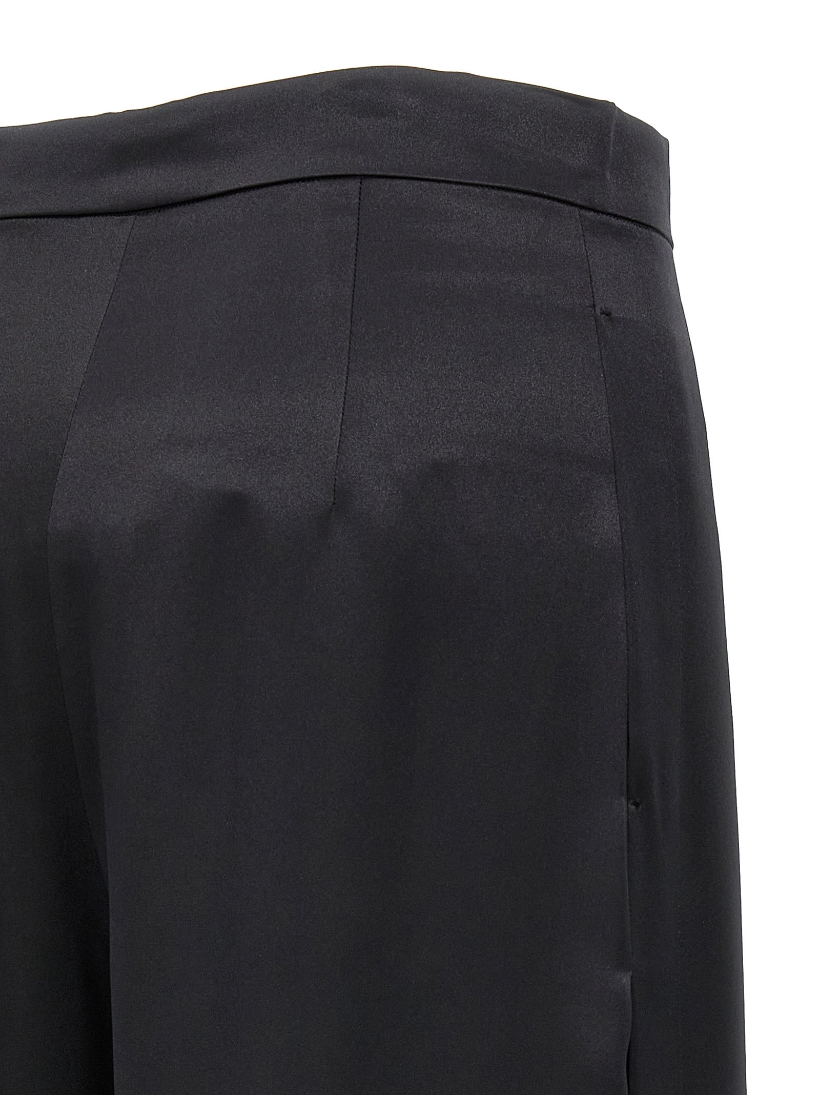 Max Mara Schwarze Seiden-Freizeithose