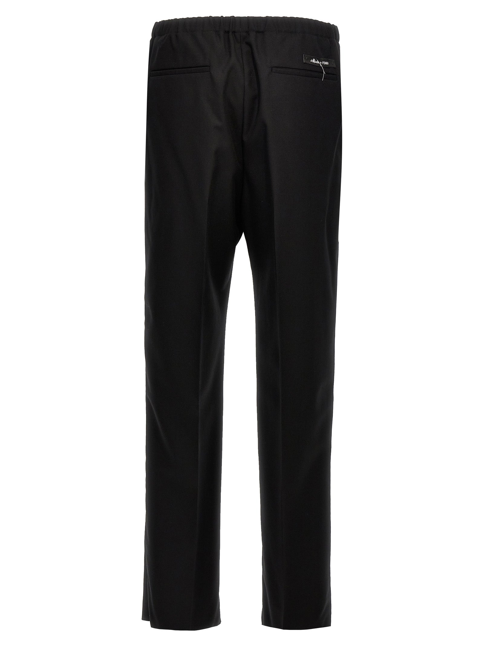 Fendi Schwarze Hose aus reiner Schurwolle