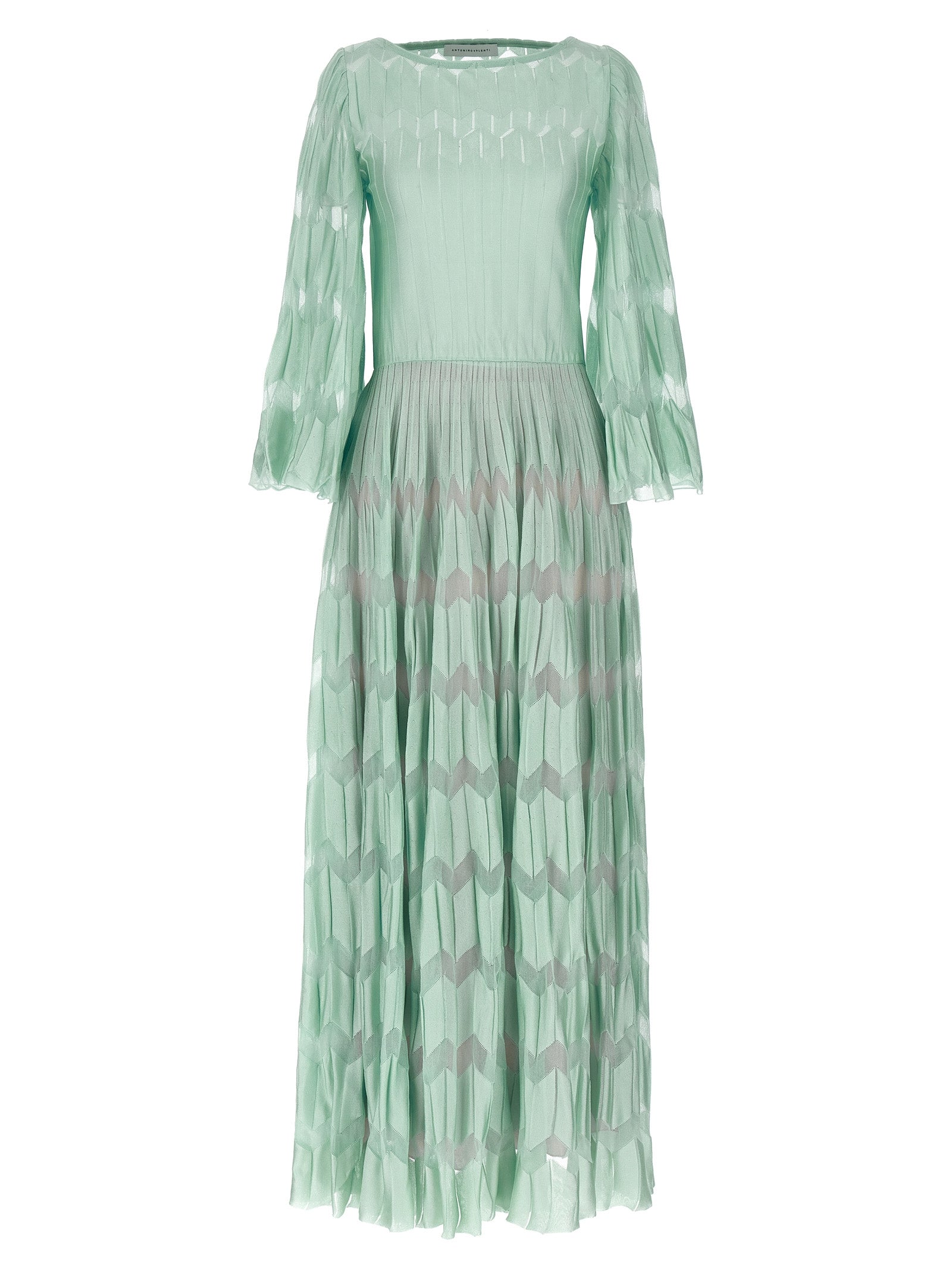 ANTONINO VALENTI Zweifarbige Viskose-Maxikleid