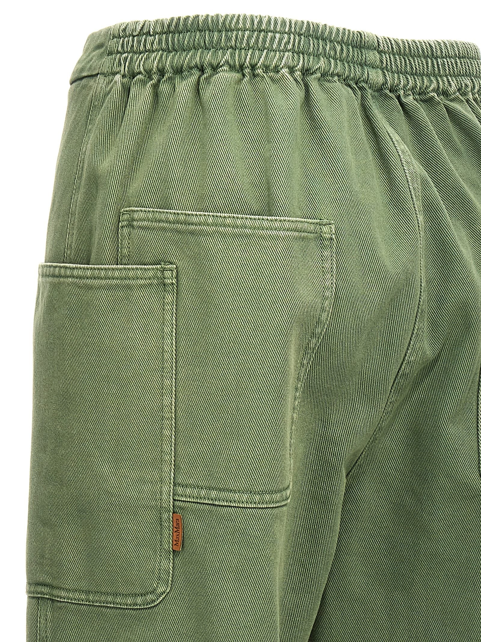 Max Mara Zweifarbige Baumwoll-Freizeithose