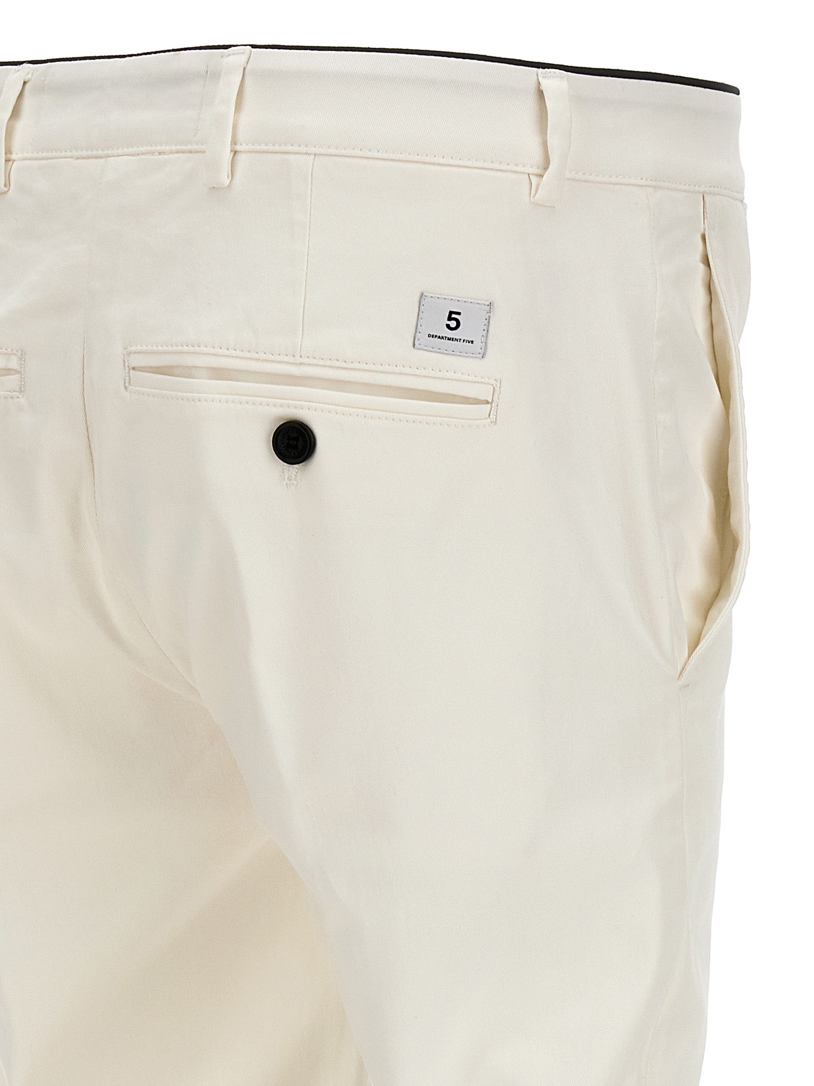 Department 5 Weiße Baumwollhose im Casual-Look