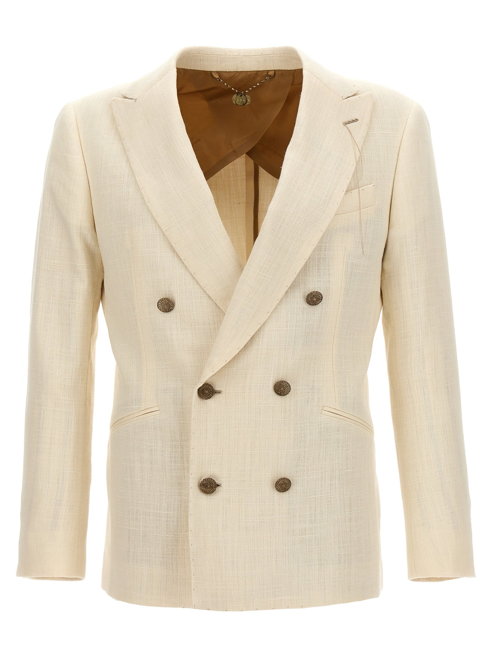MAURIZIO MIRI Weißer Seidenblazer
