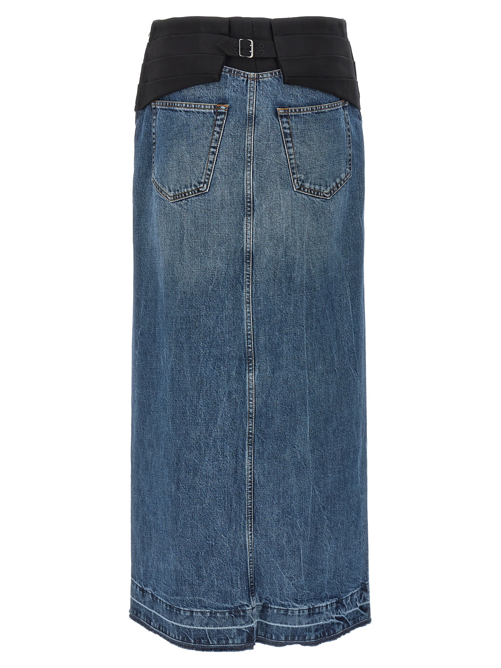 Stella McCartney Blaue Baumwoll-Minirock