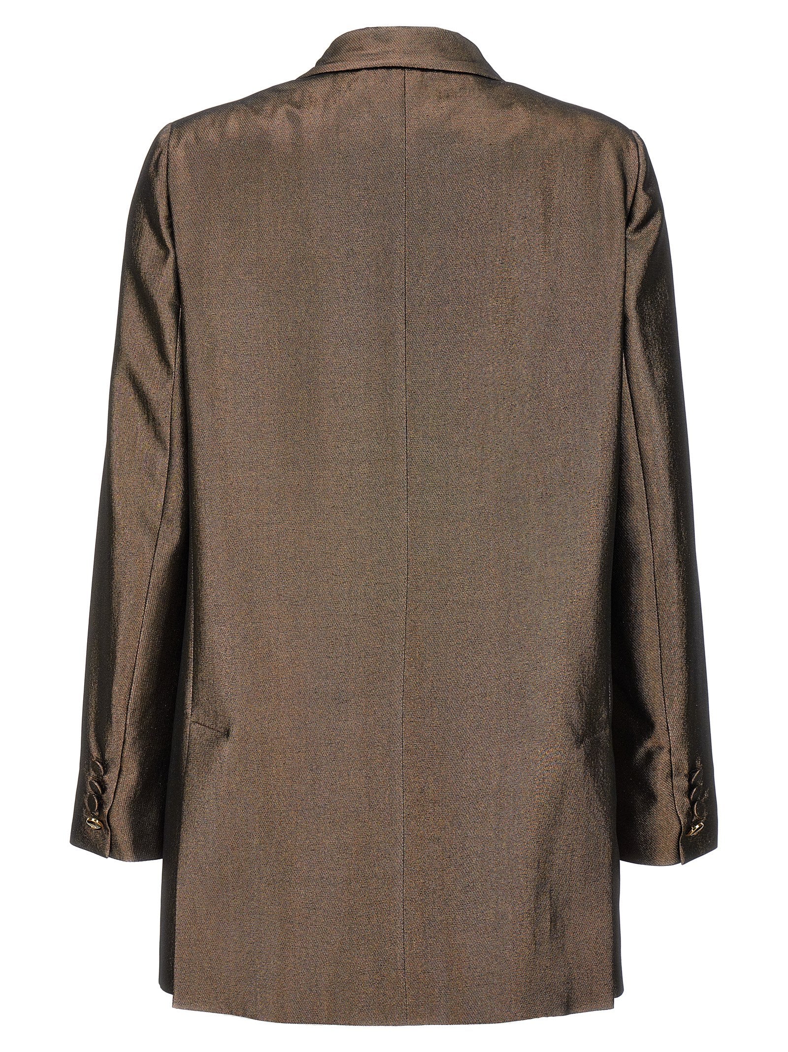 Max Mara Brauner Seidenblazer