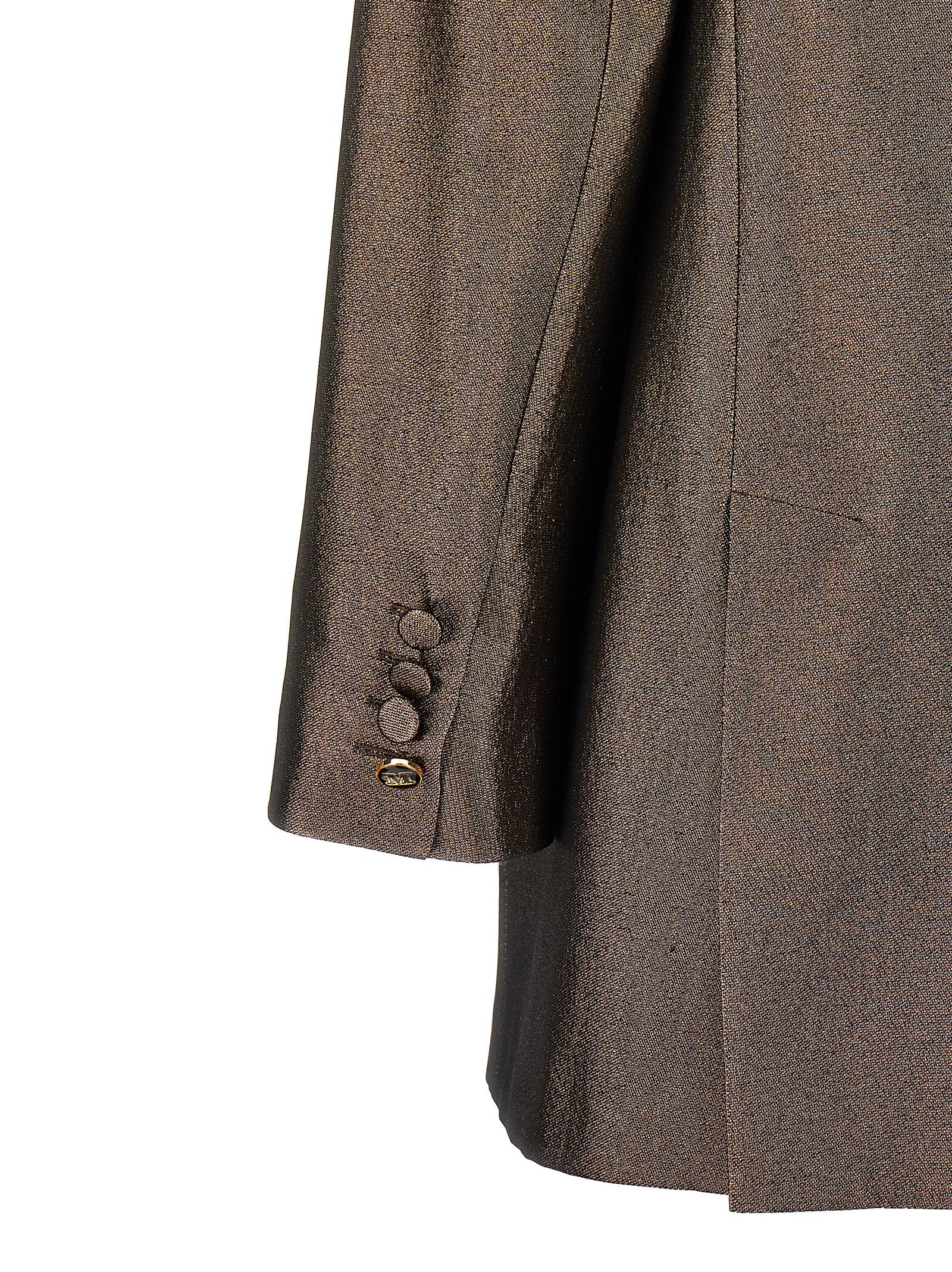 Max Mara Brauner Seidenblazer