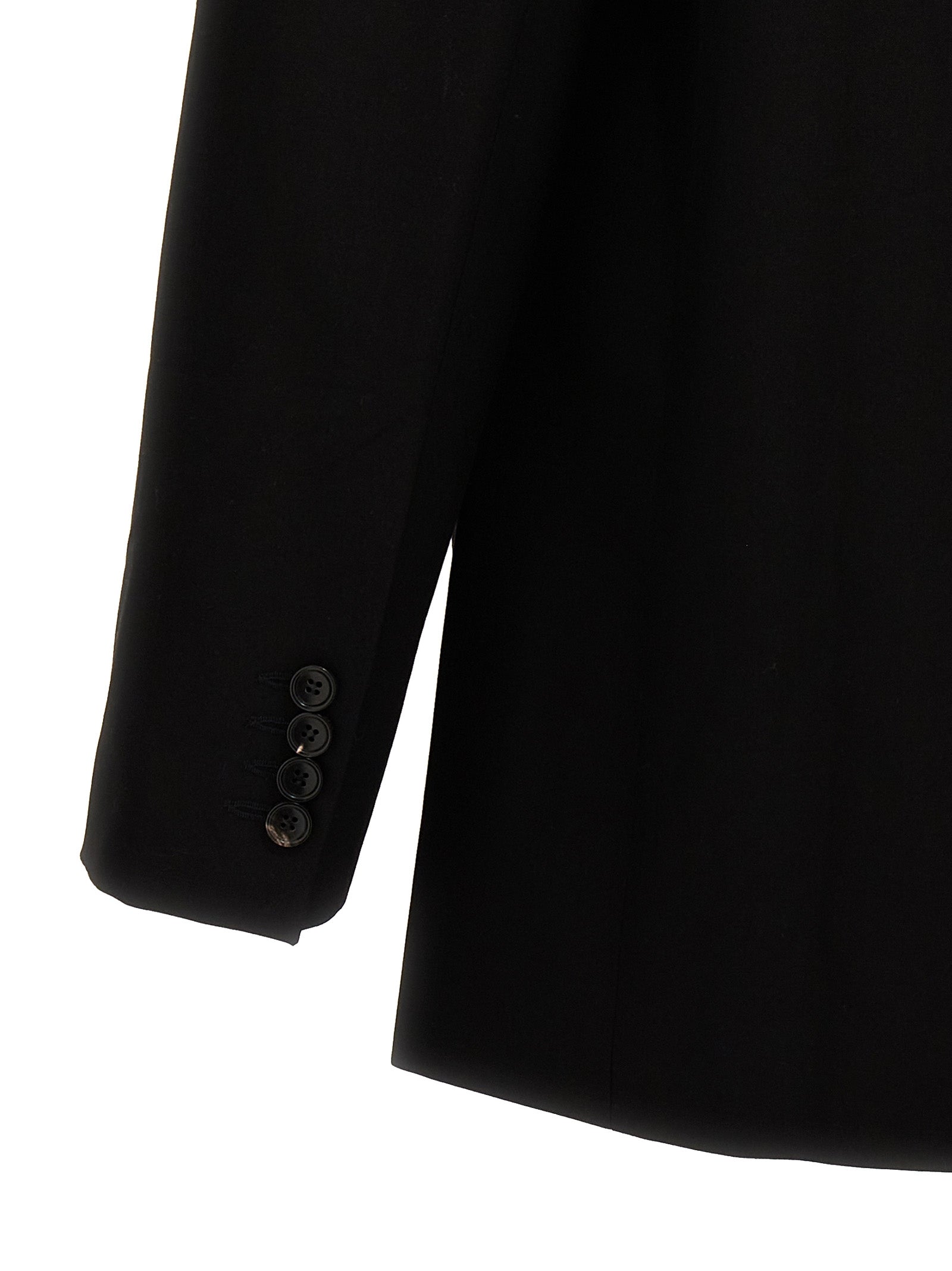 Y/PROJECT Schwarzer Blazer aus reiner Schurwolle