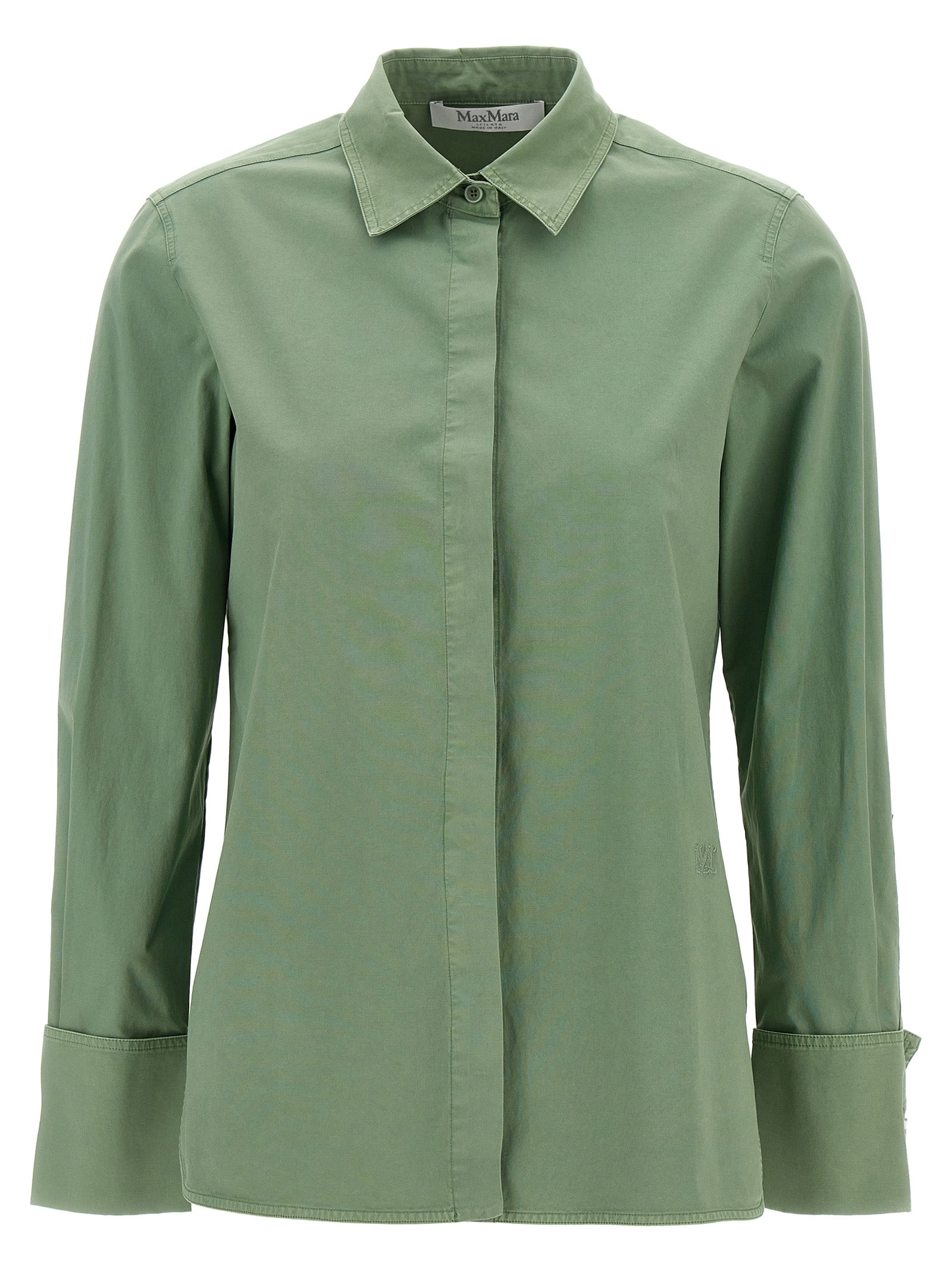 Max Mara Zweifarbige Baumwollbluse