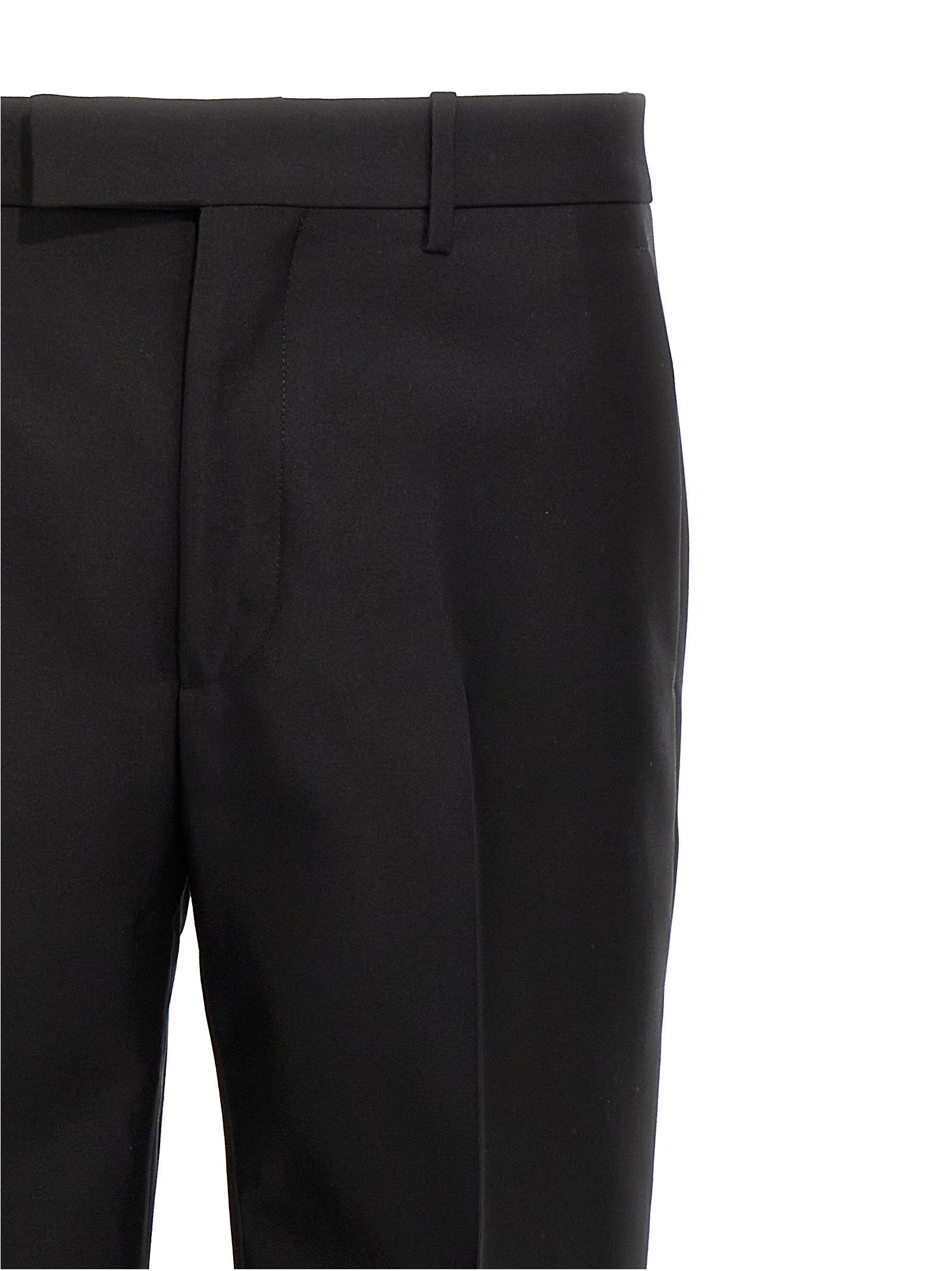 Burberry Schwarze Hose aus reiner Schurwolle