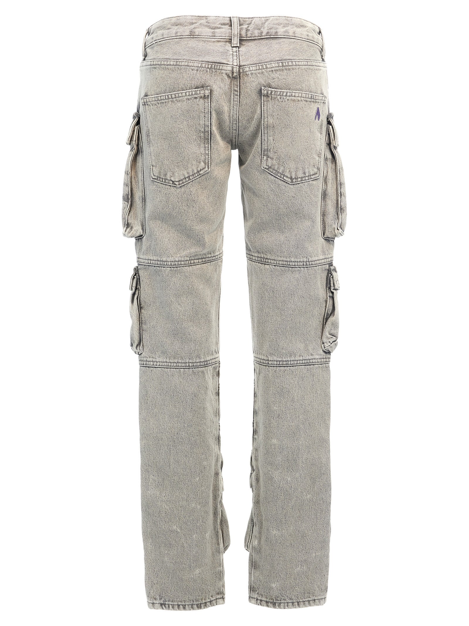 The Attico Graue Cargohose aus Baumwolle