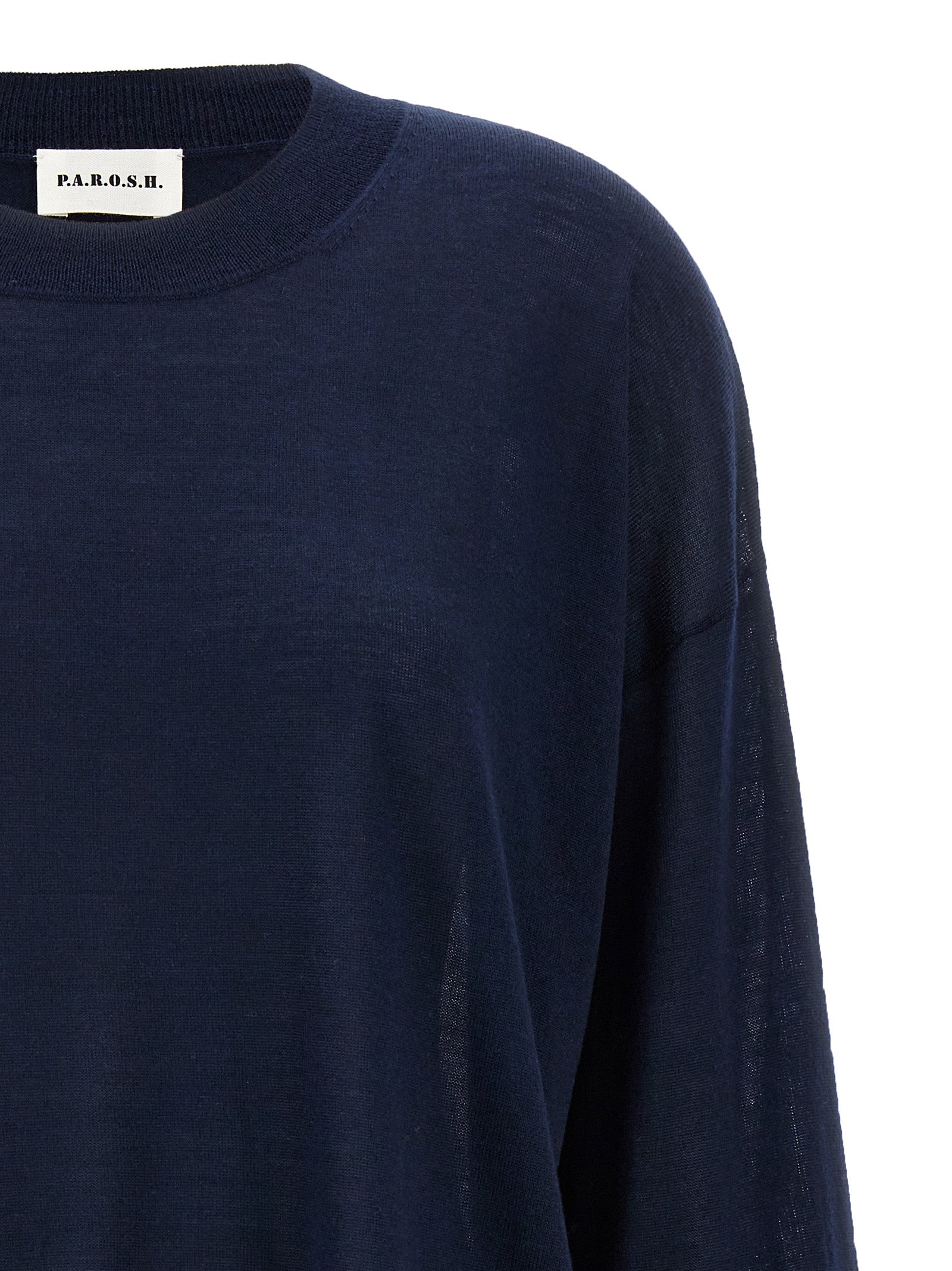 P.A.R.O.S.H. Blauer Wollcardigan