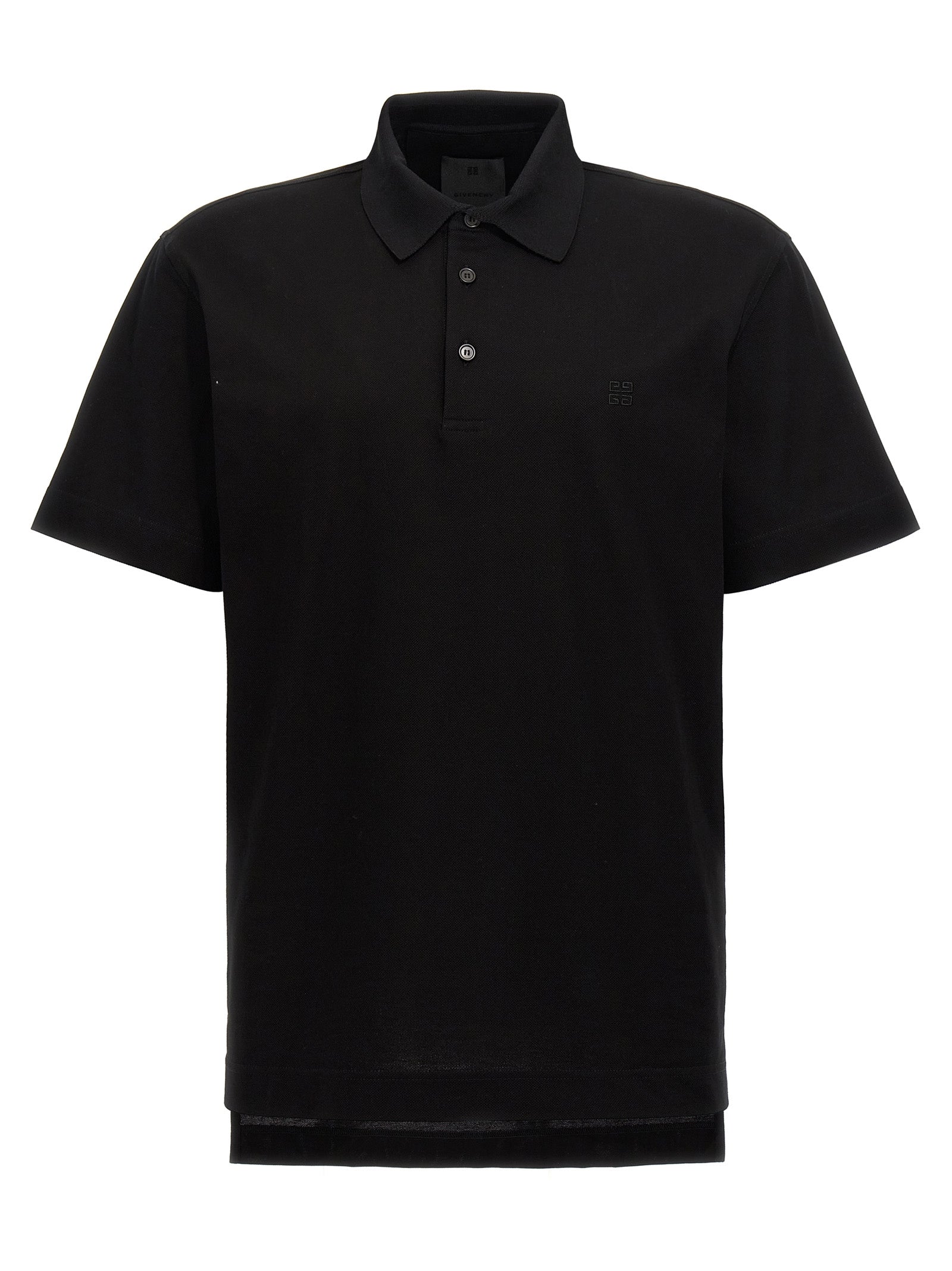 Givenchy Schwarzes Baumwoll-Poloshirt