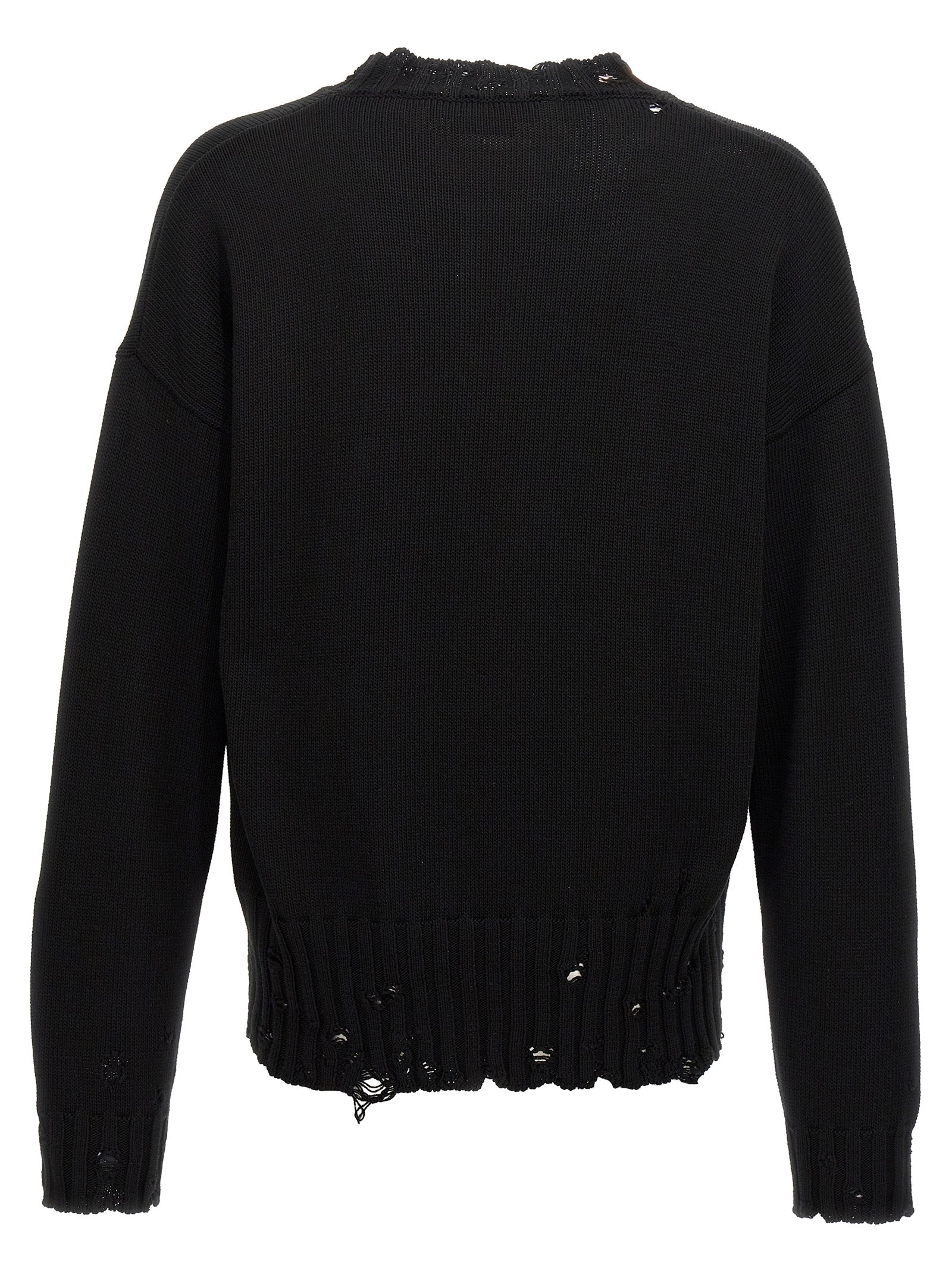 Marni Schwarzer Baumwollcardigan