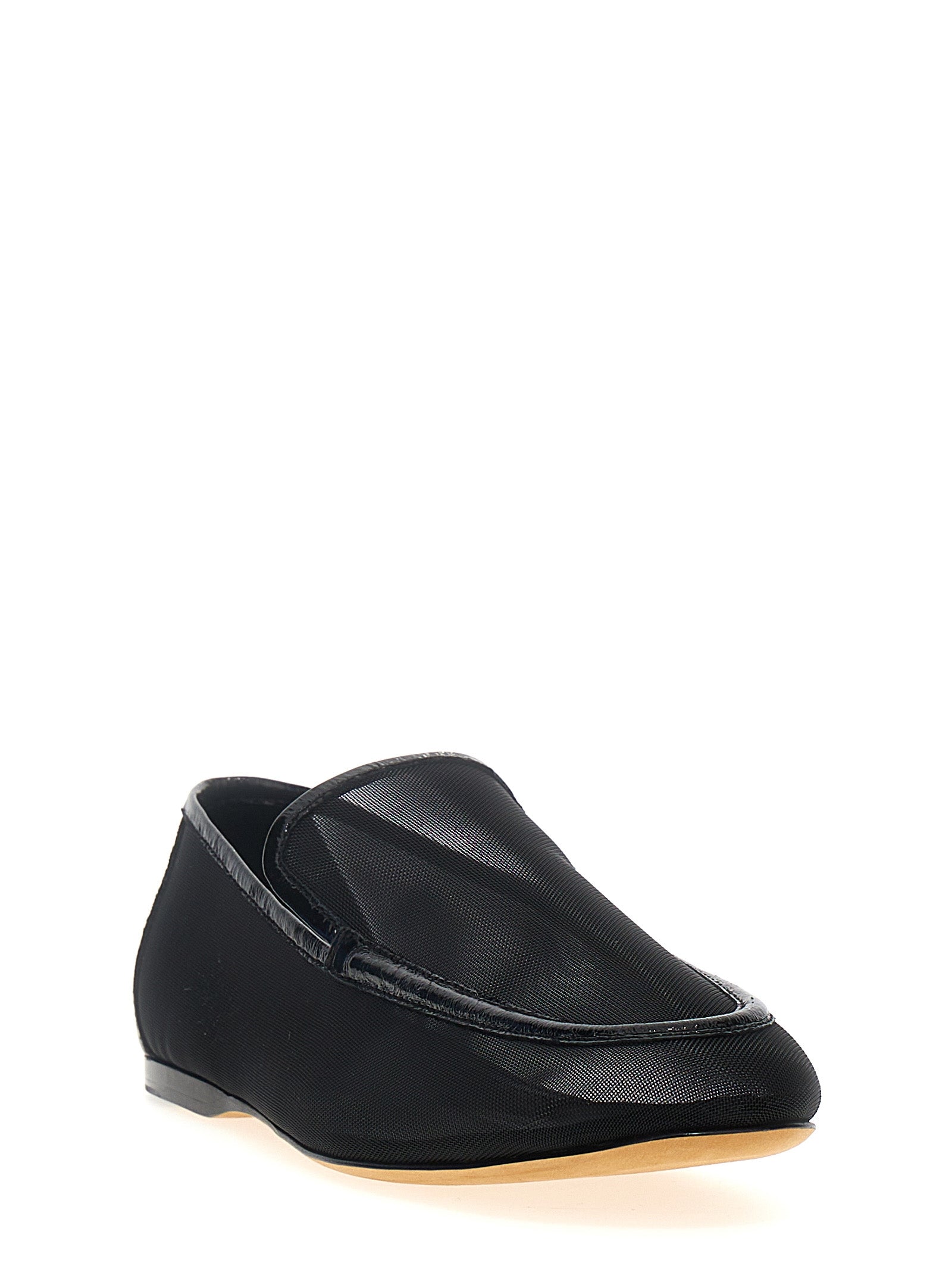 Khaite Schwarze Loafer aus Polyamid zum Hineinschlüpfen