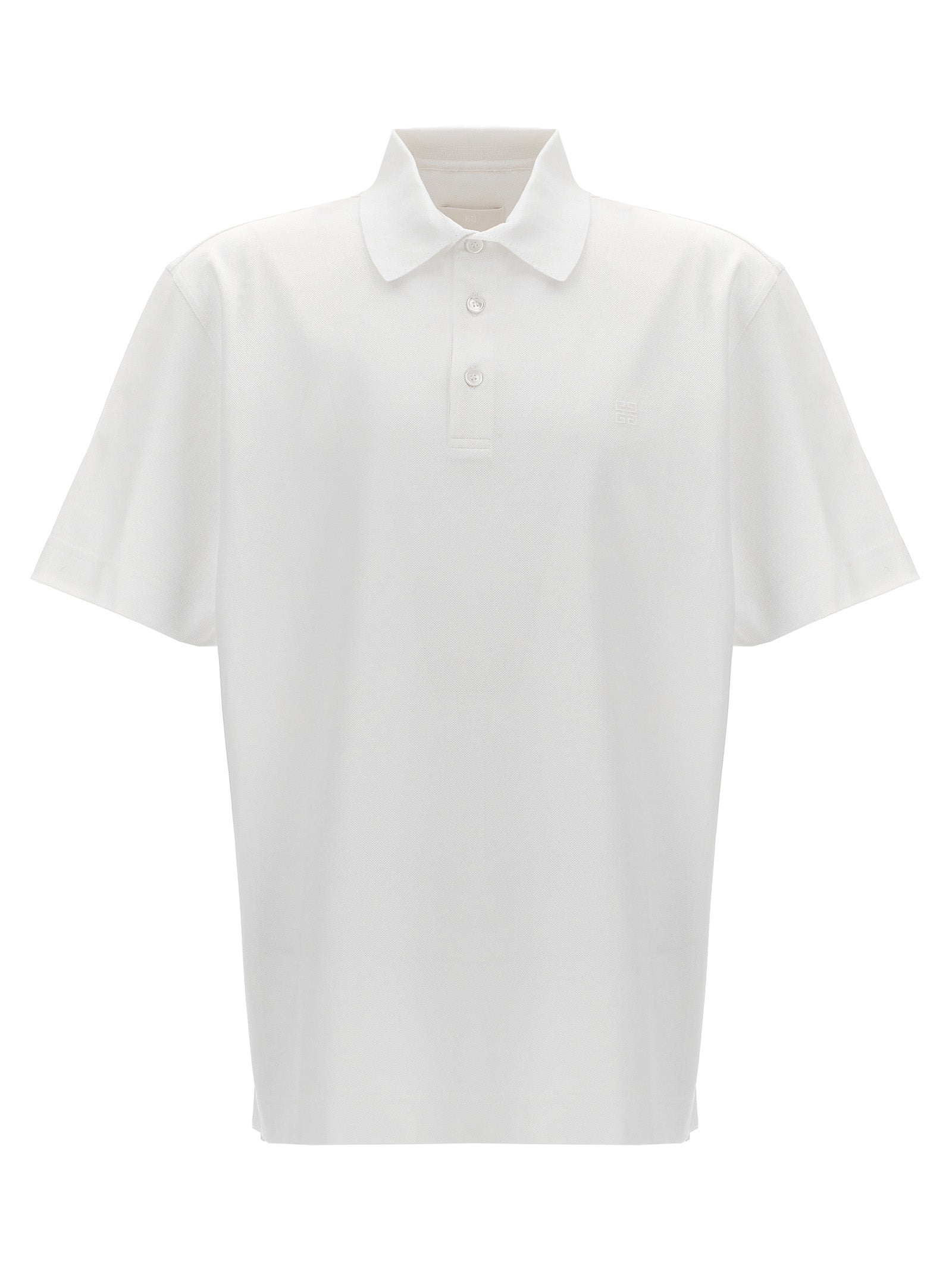 Givenchy Weißes Poloshirt aus Baumwolle