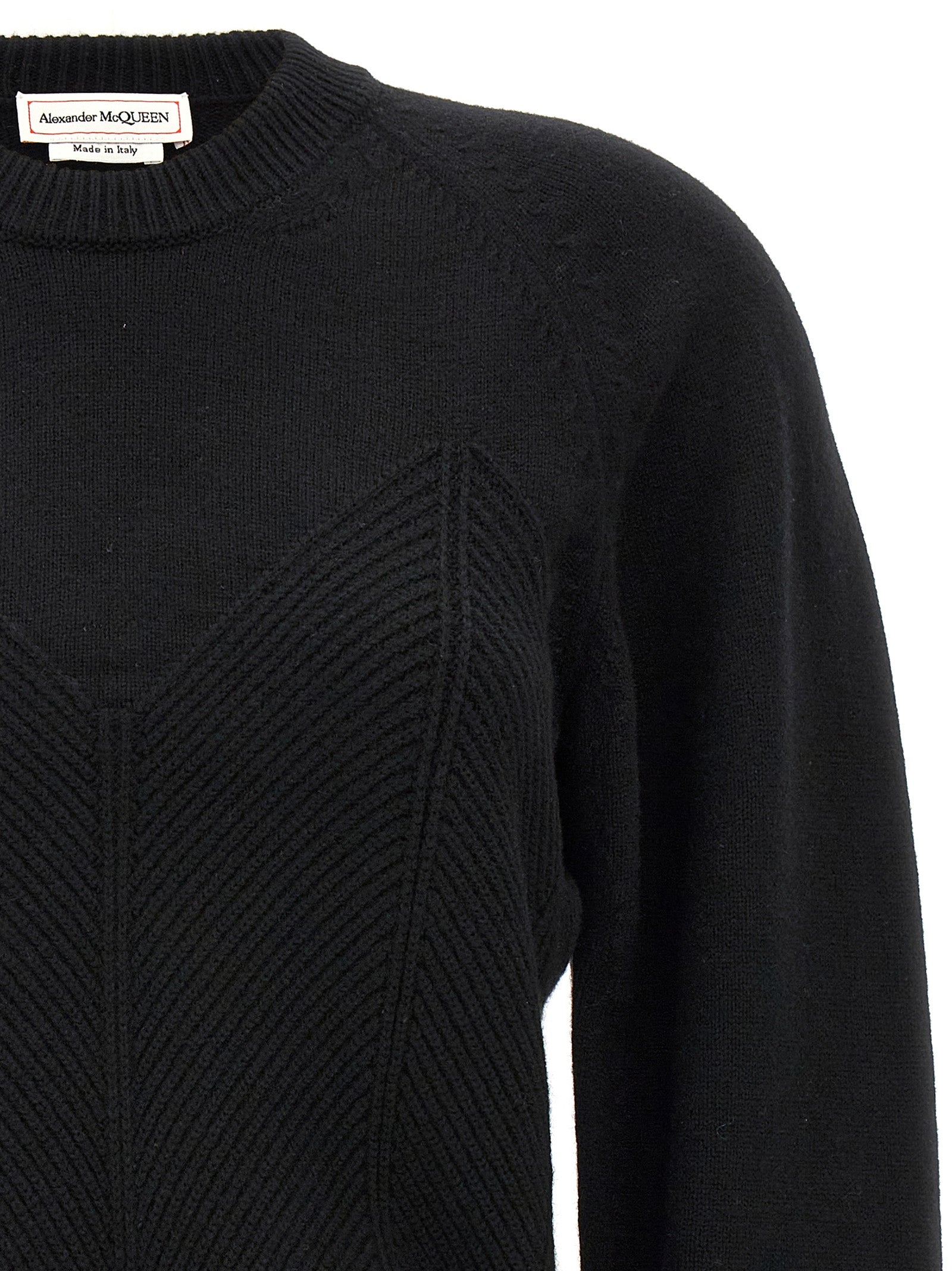 Alexander McQueen Schwarzer Wollcardigan