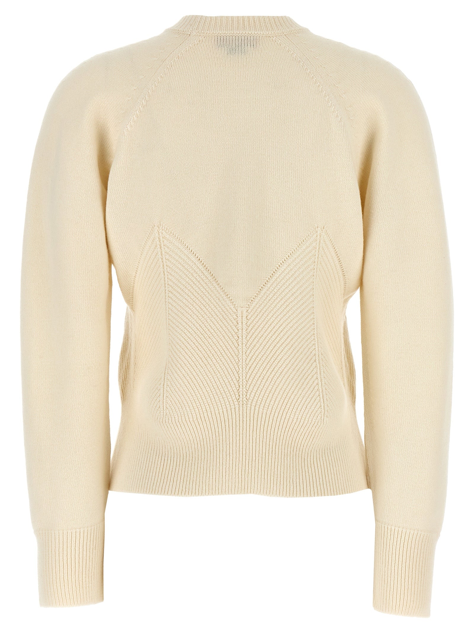Alexander McQueen Weiße Wollstrickjacke