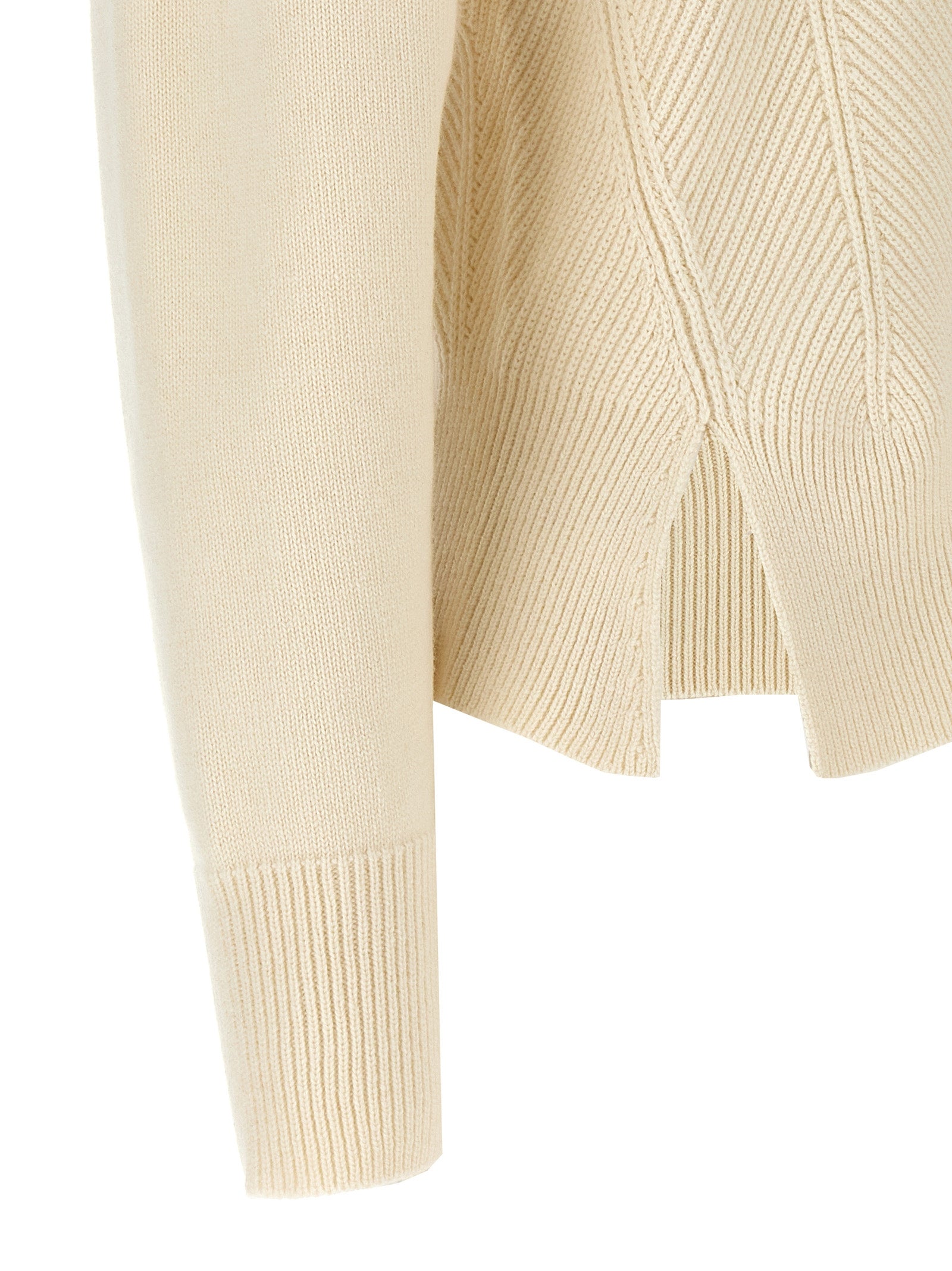 Alexander McQueen Weiße Wollstrickjacke
