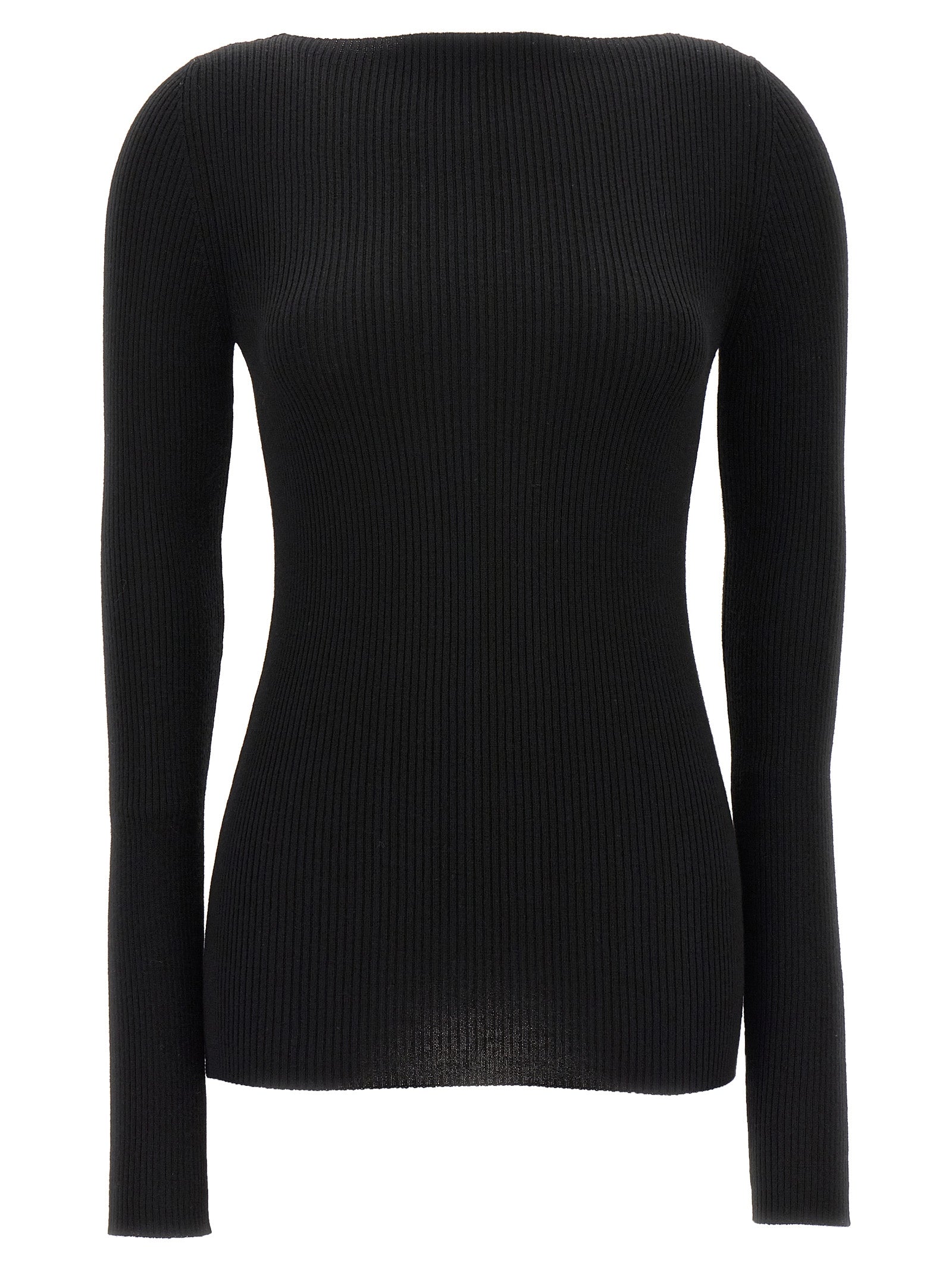 Rick Owens Schwarzer Wollcardigan