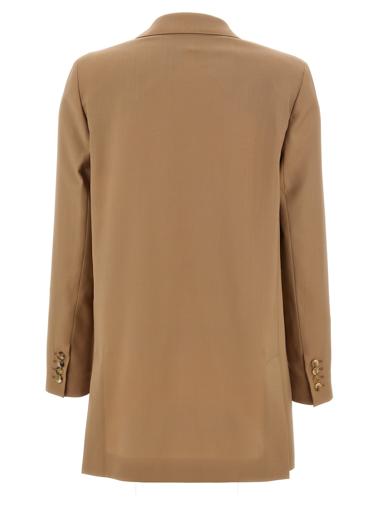 Max Mara Mantel aus reiner Schurwolle in Beige