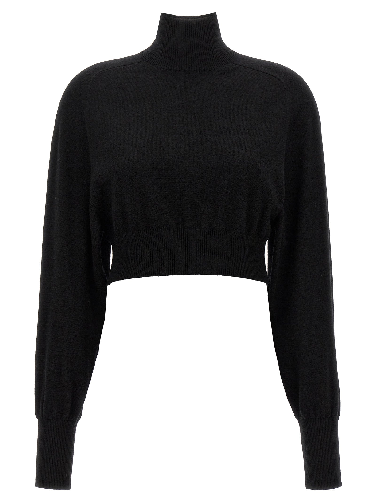 Sportmax Schwarzer Cardigan aus Schurwolle