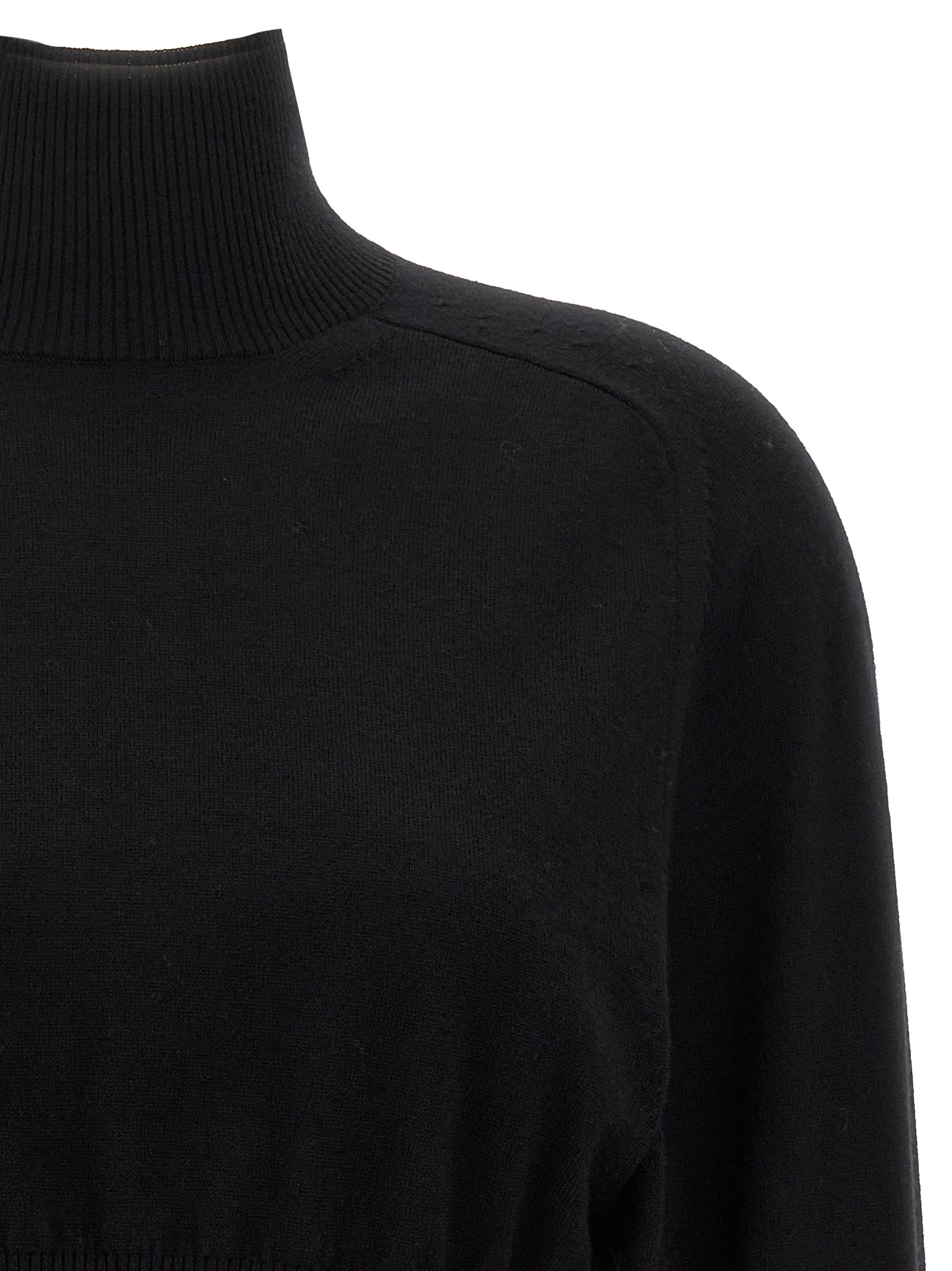 Sportmax Schwarzer Cardigan aus Schurwolle