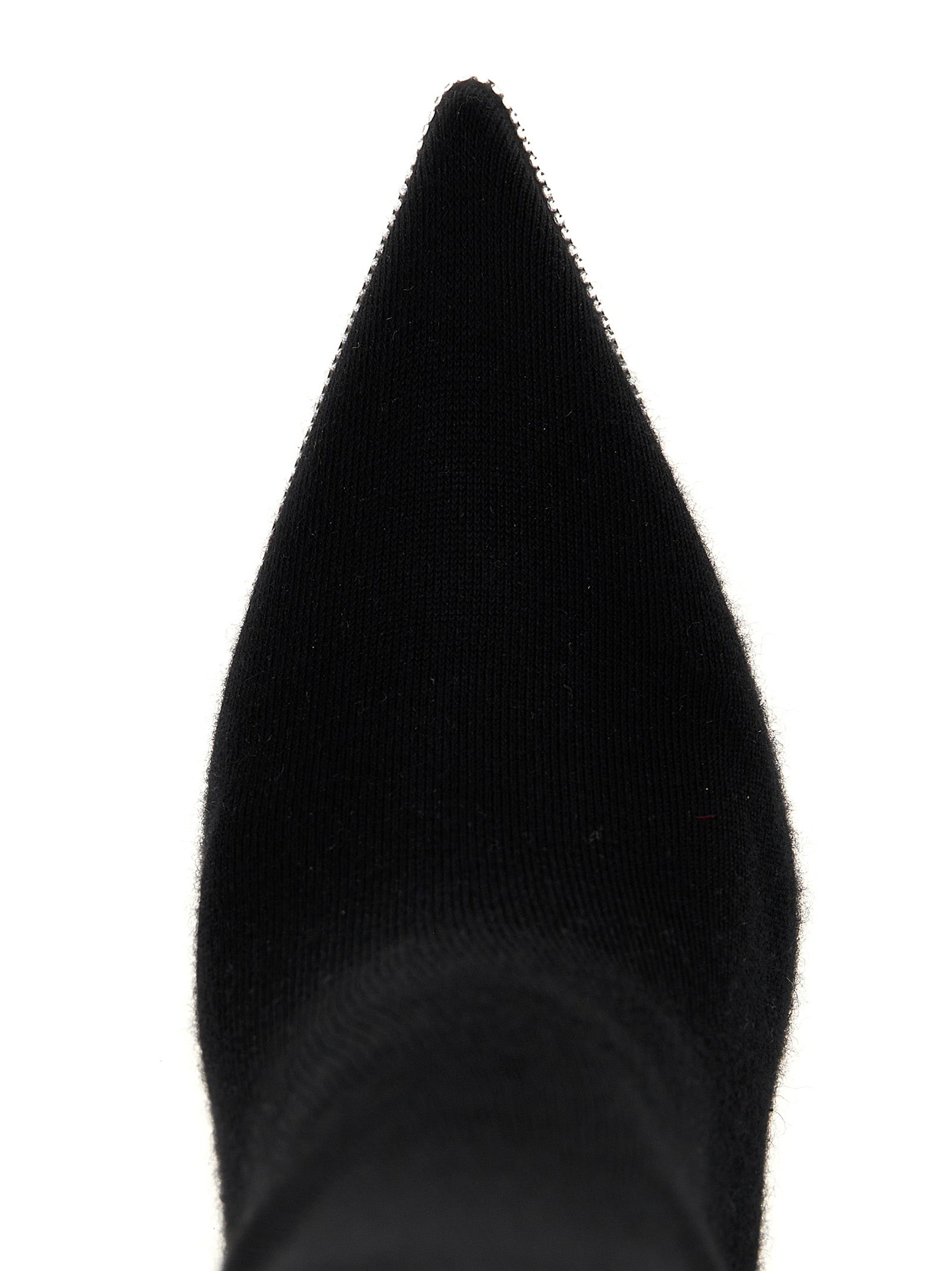 RENE CAOVILLA Schwarze Leder Overknee-Stiefel