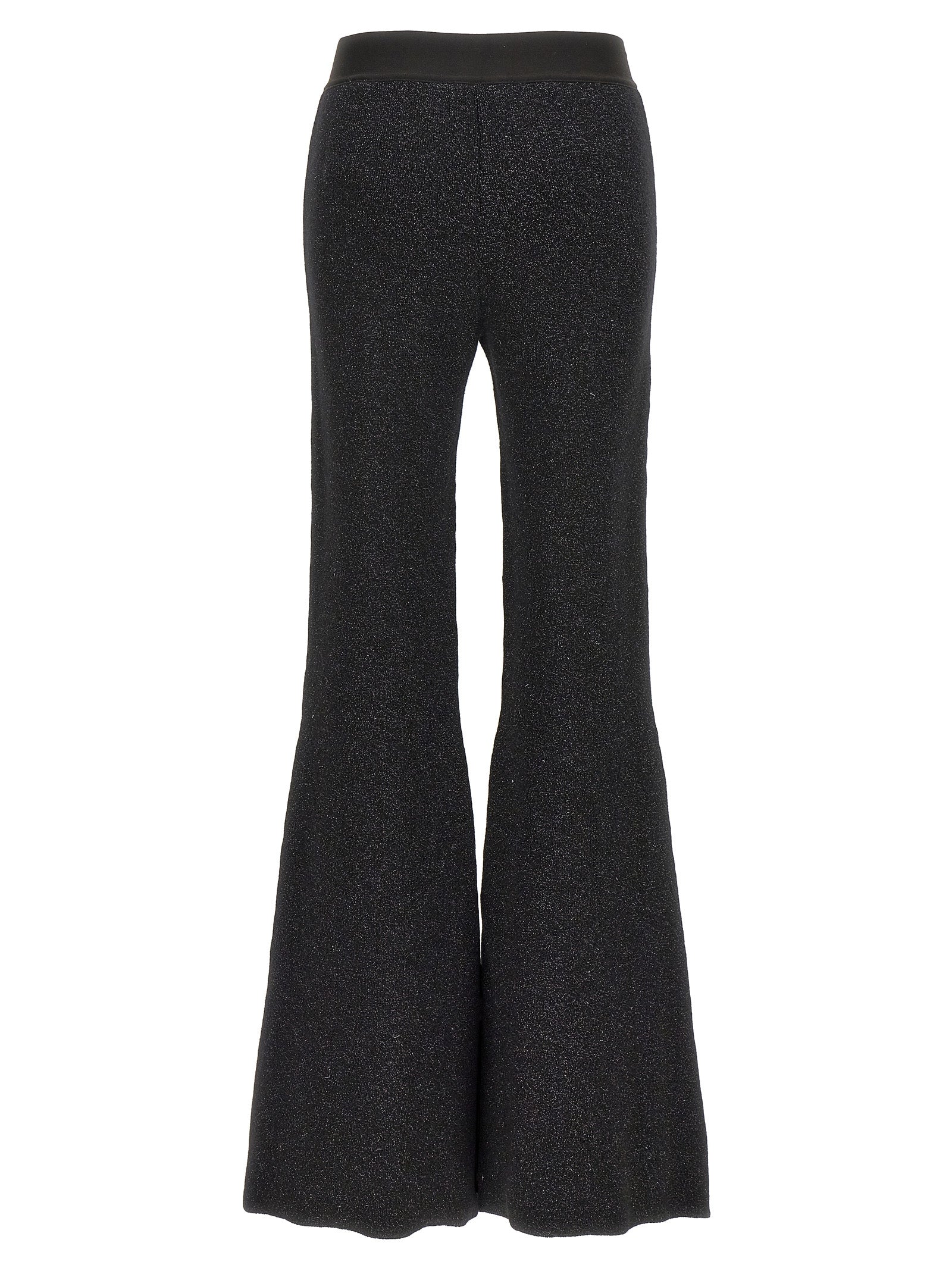 Palm Angels Schwarze Viskose Schlaghose