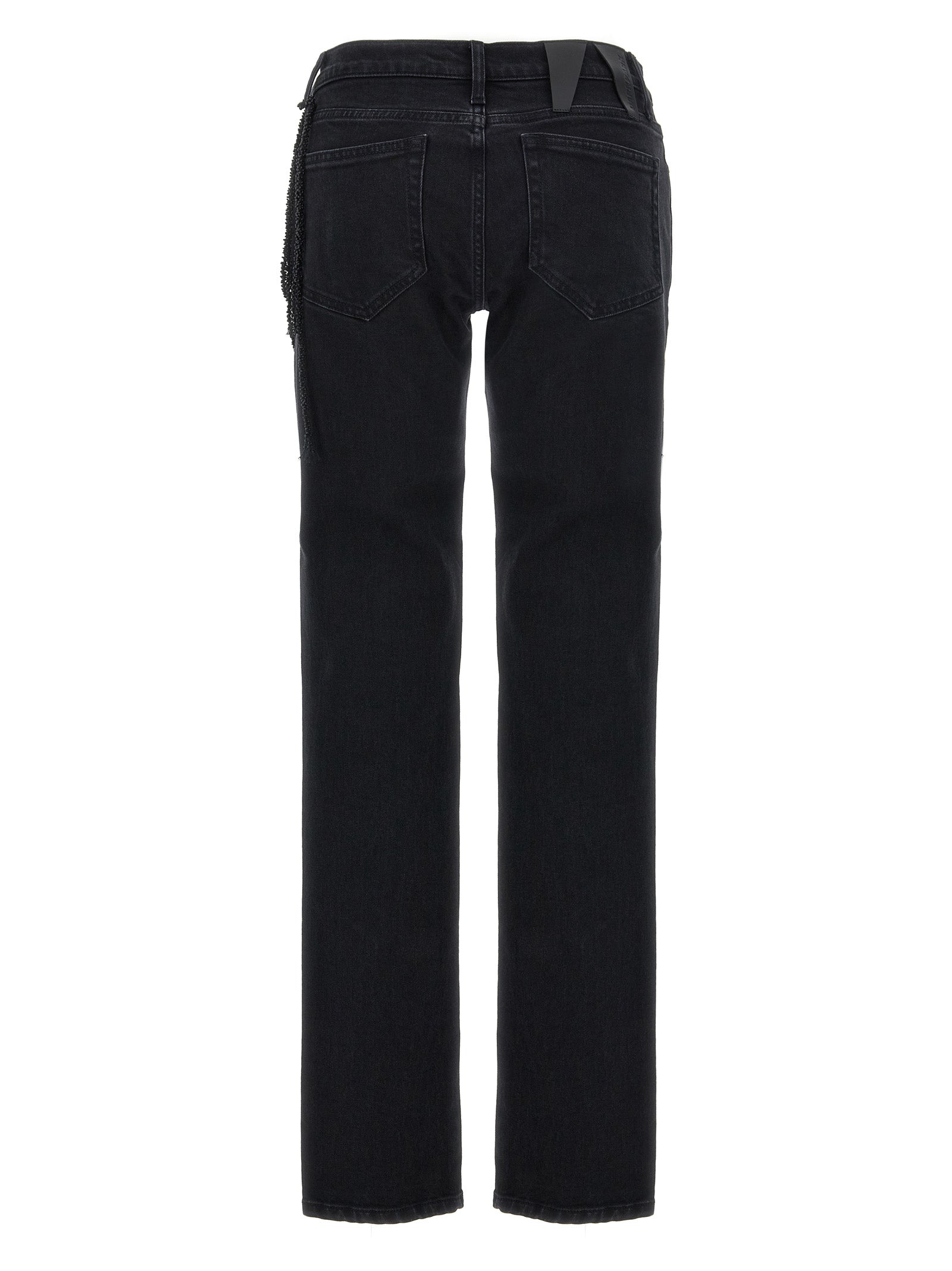 Darkpark Schwarze Baumwoll-Jeans mit geradem Bein
