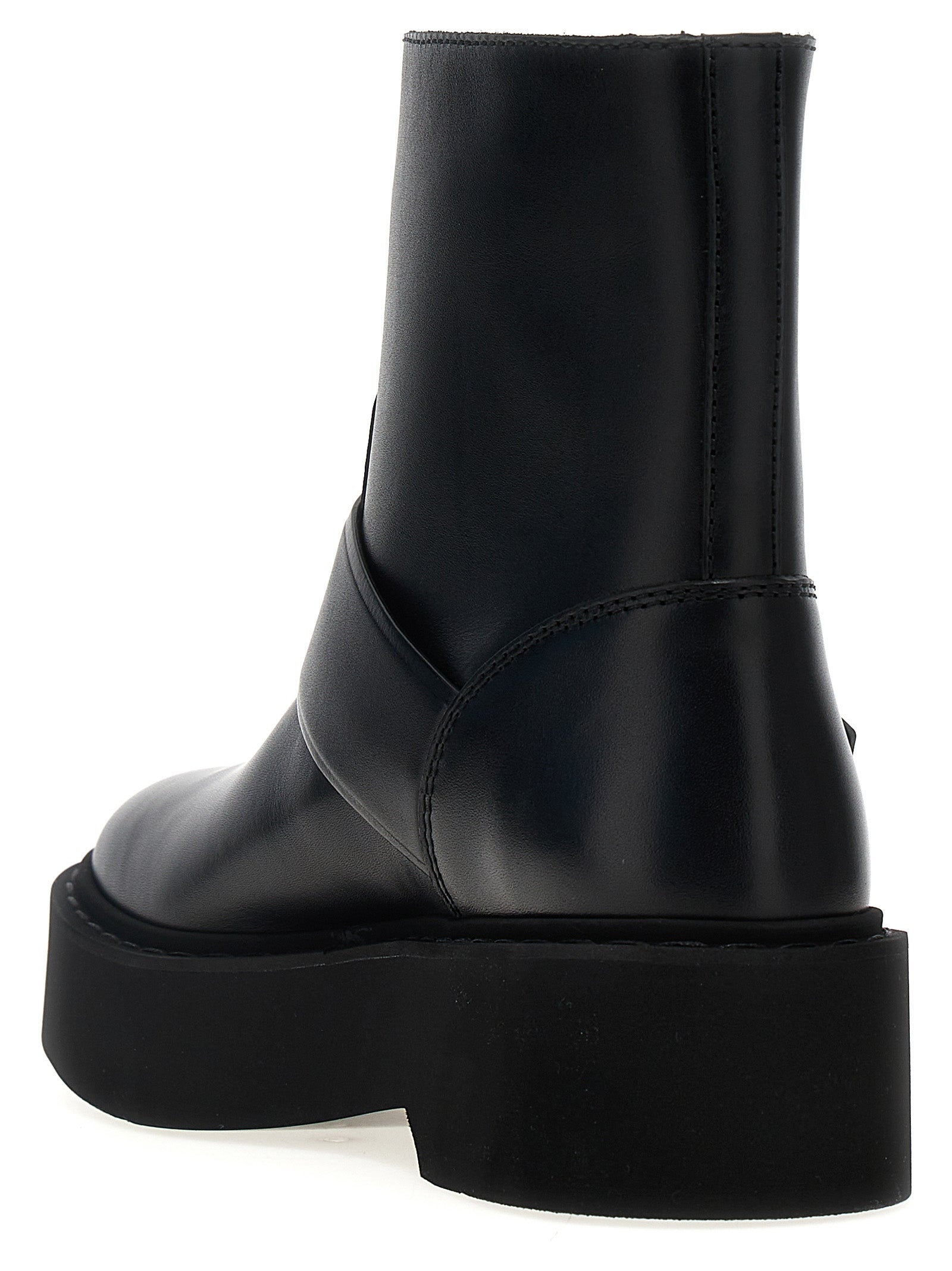 Roger Vivier Schwarze Stiefeletten aus Kalbsleder