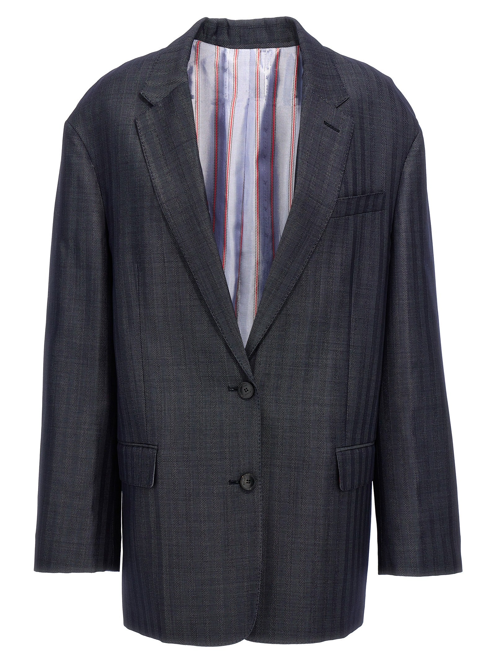 Etro Blauer Wollblazer