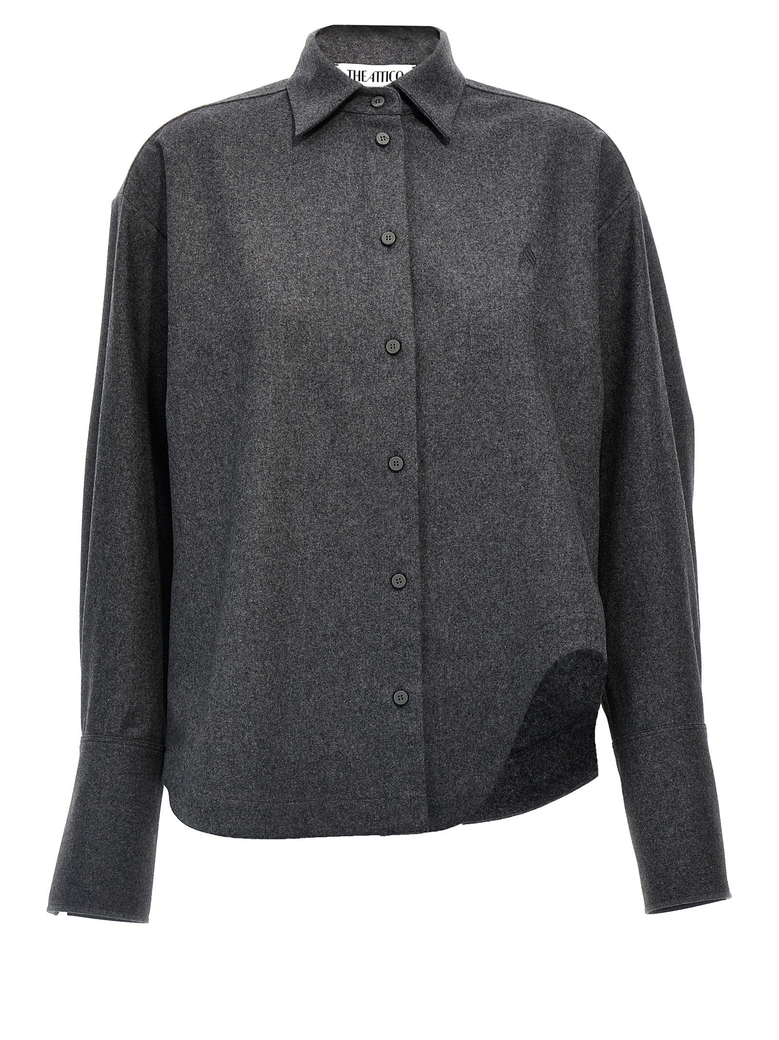 The Attico Graue Wollbluse
