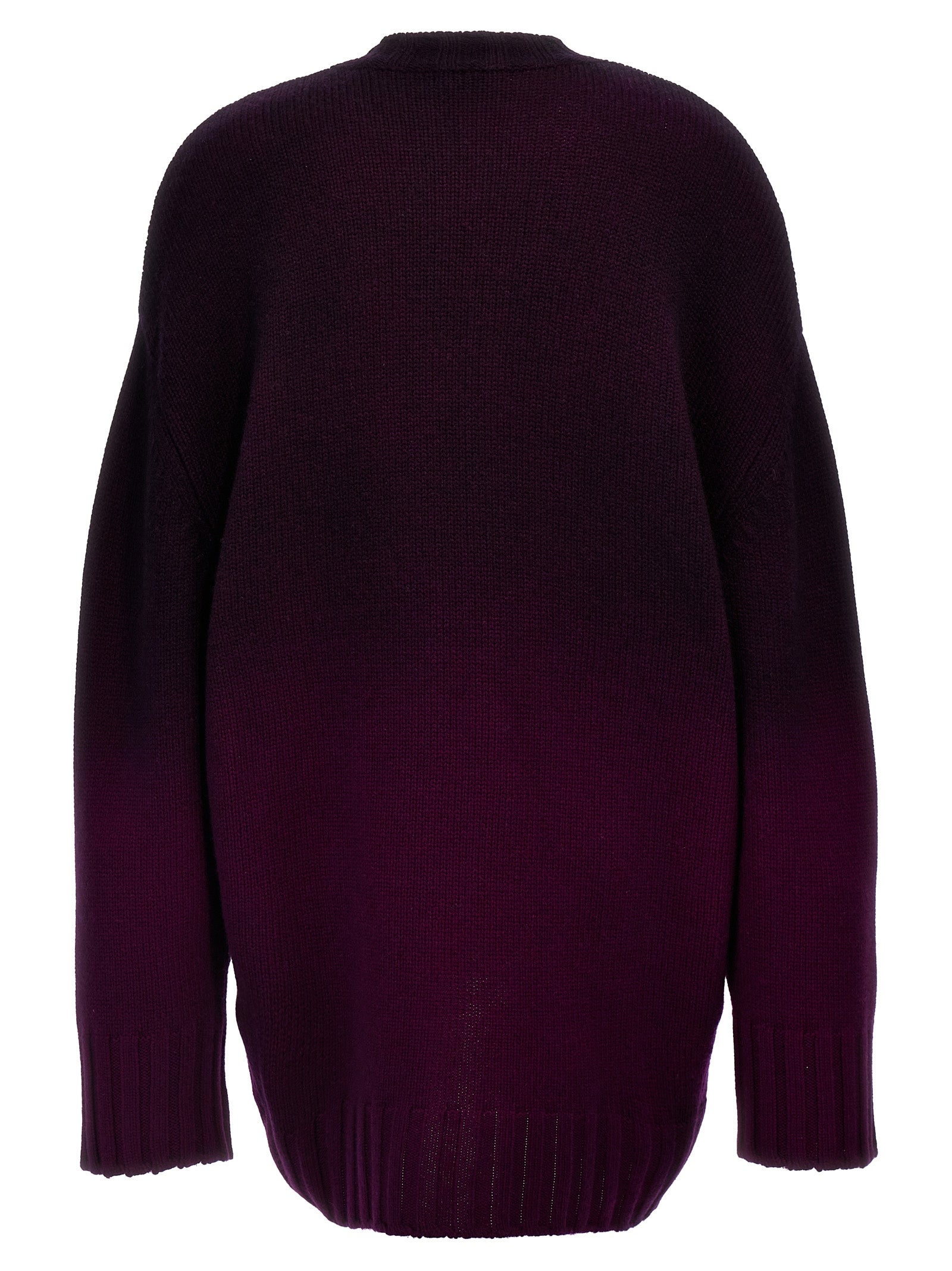 The Attico Kurzes Kleid aus violettfarbener Wolle