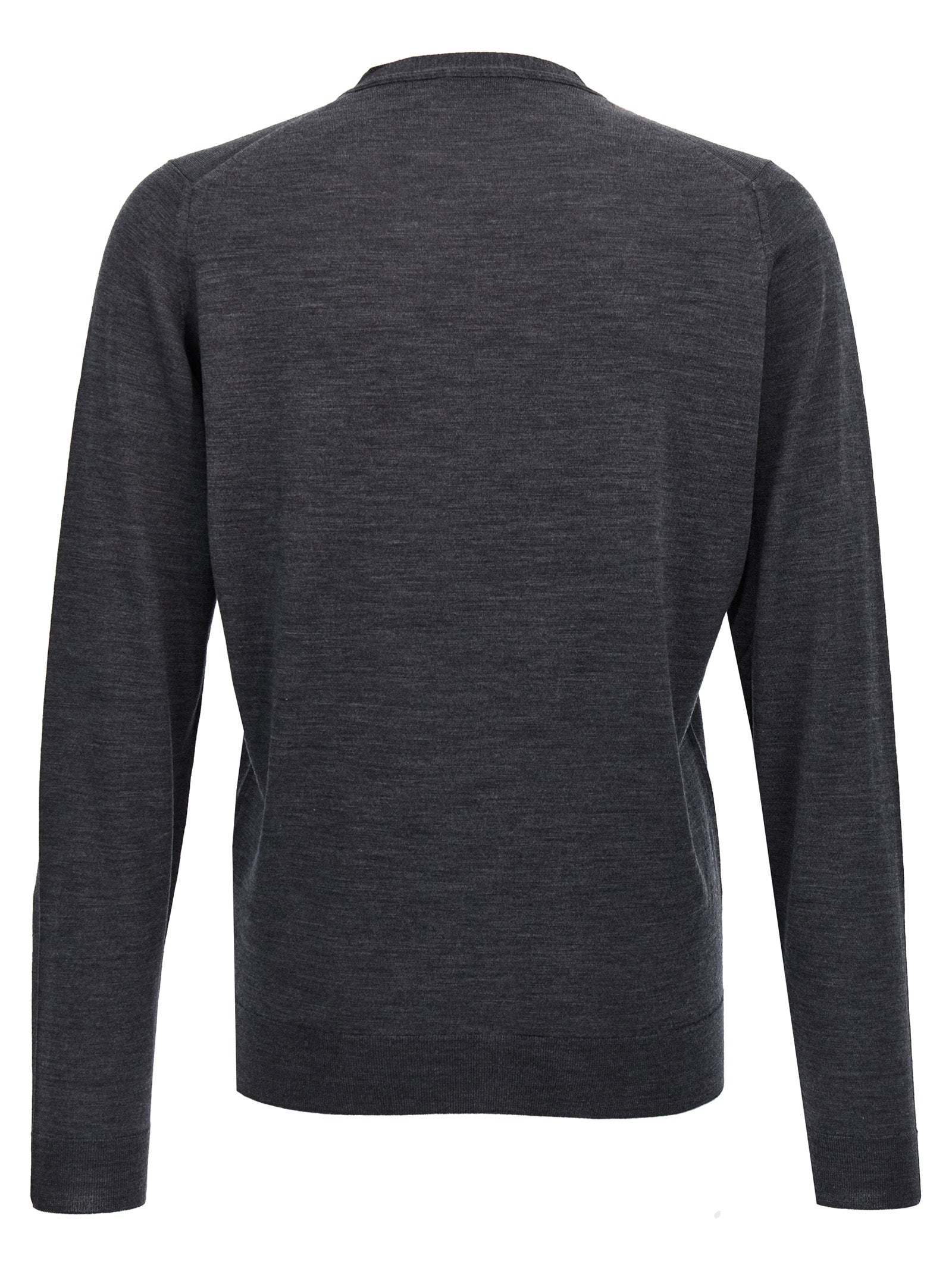 JOHN SMEDLEY Grauer Wollcardigan