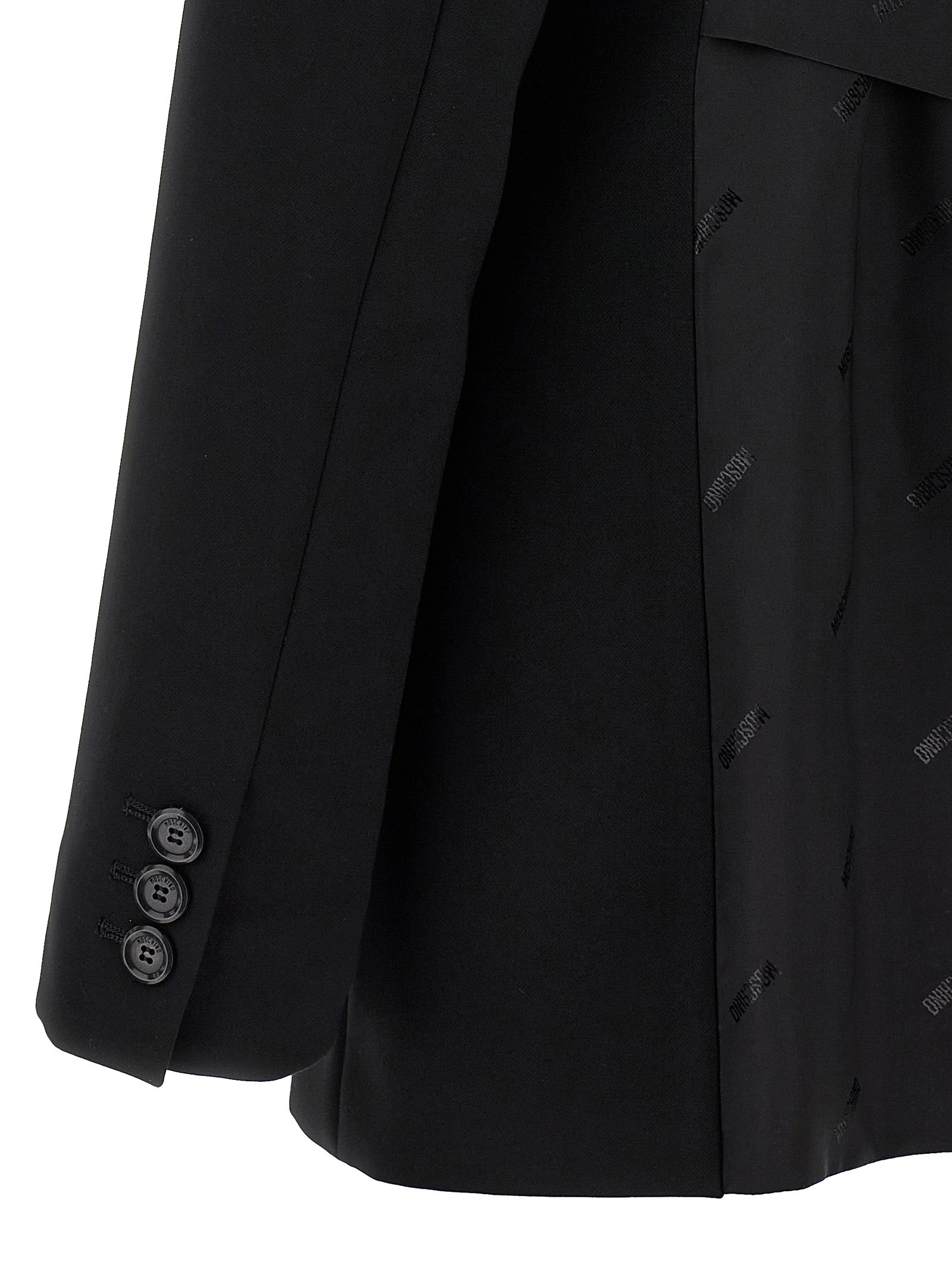 Moschino Schwarzer Blazer aus Polyester