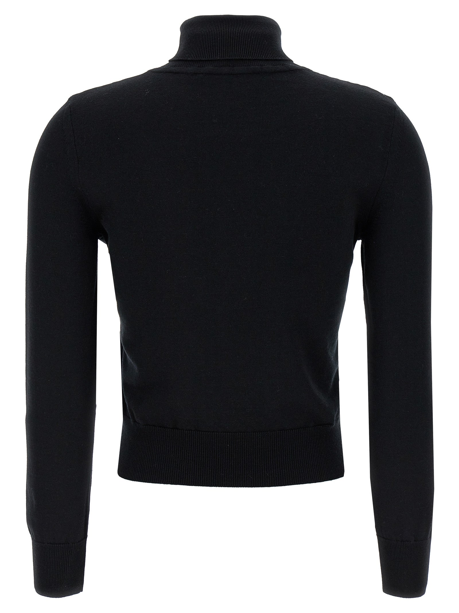 ANTONINO VALENTI Schwarzer Cardigan aus Merinowolle