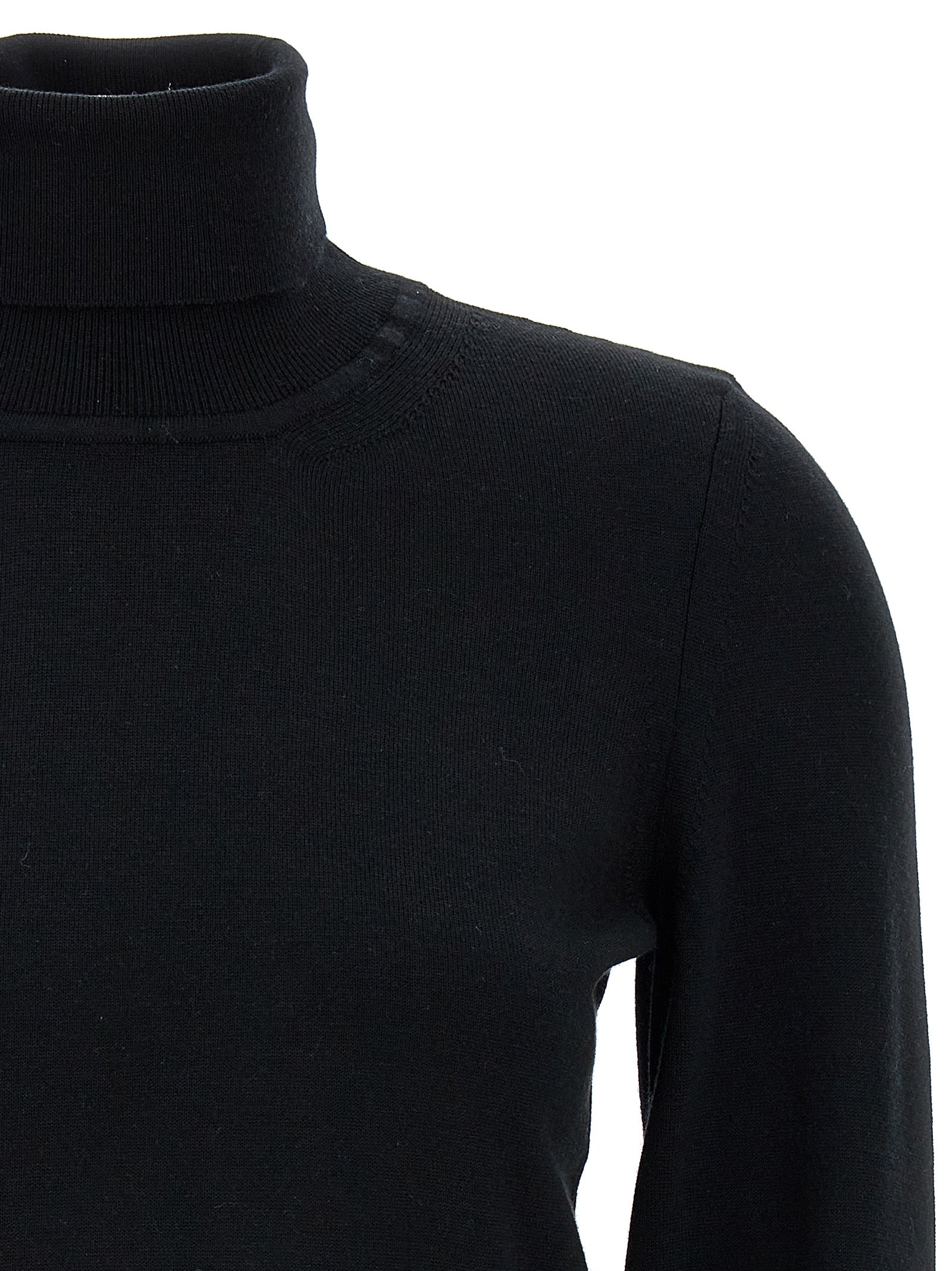 ANTONINO VALENTI Schwarzer Cardigan aus Merinowolle