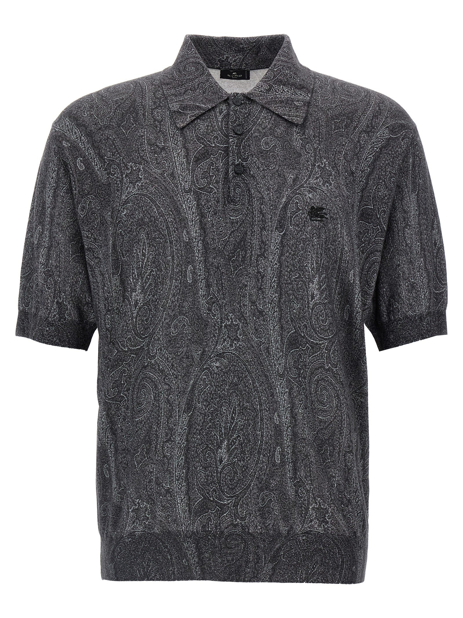 Etro Mehrfarbiges Poloshirt aus Seide