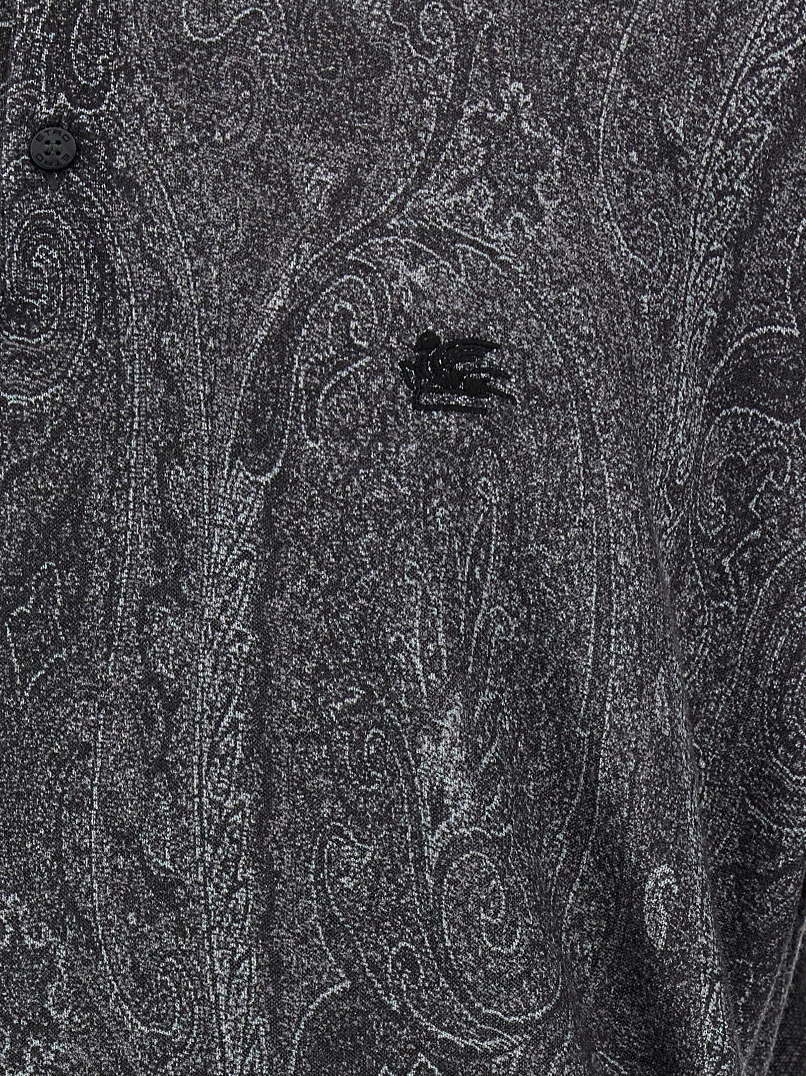 Etro Mehrfarbiges Poloshirt aus Seide