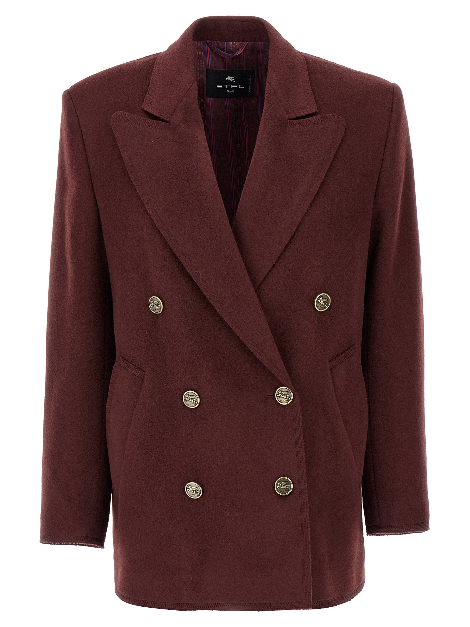 Etro Bordeaux Wollblazer