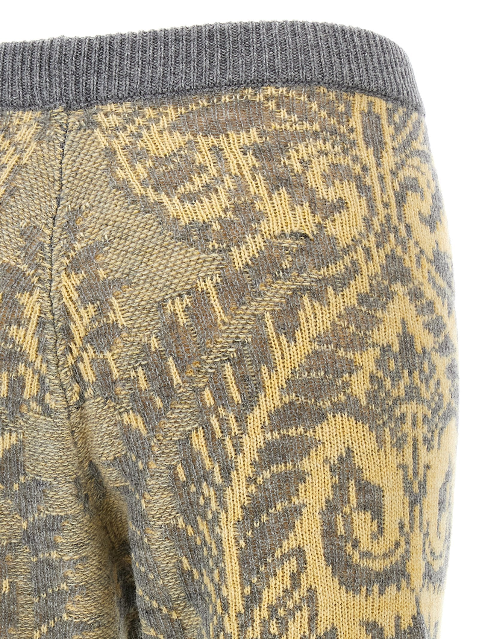 Etro Mehrfarbige Wollhose mit ausgestelltem Bein