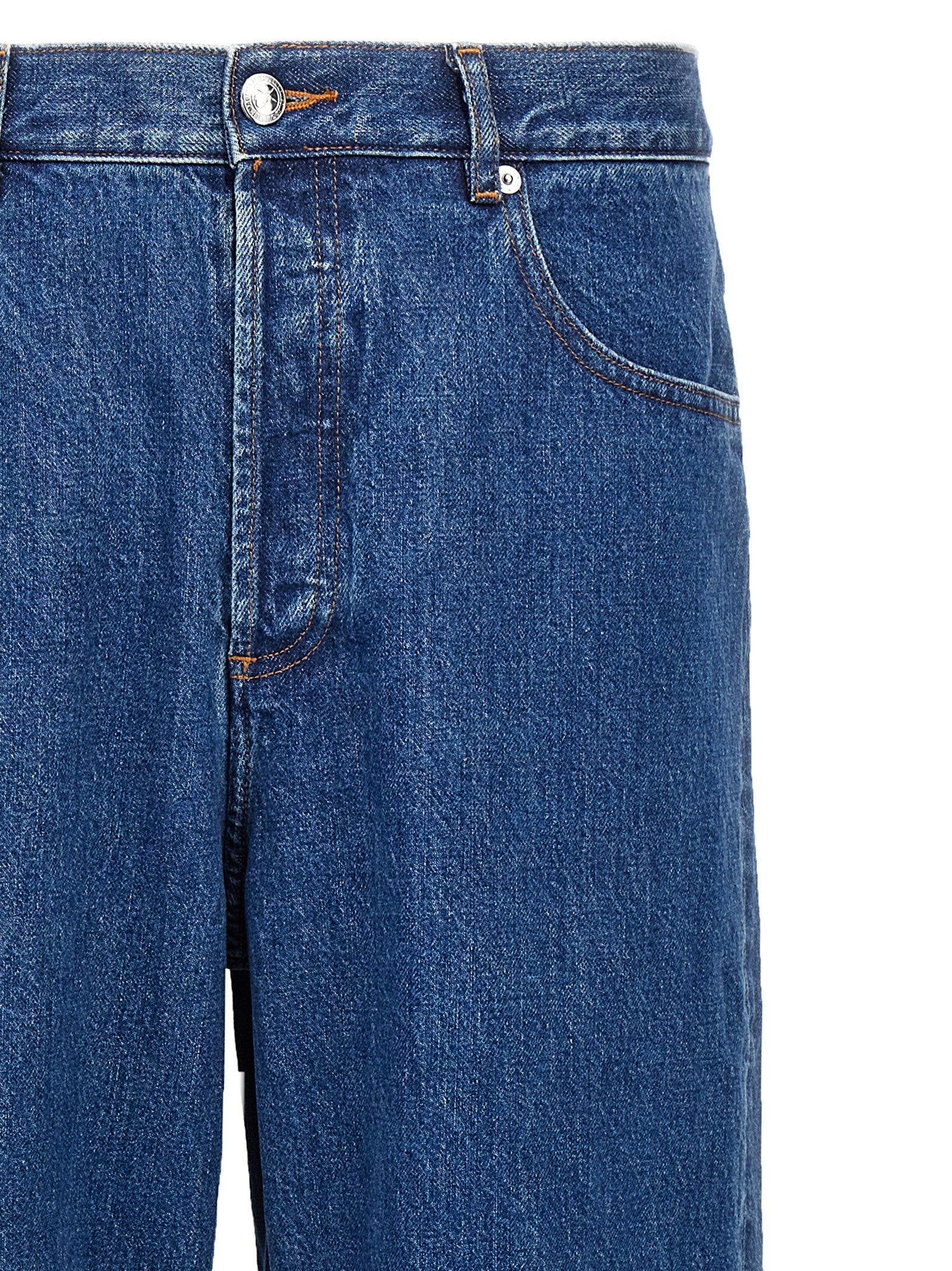 A.P.C. Blaue Jeans aus Baumwolle im geraden Schnitt