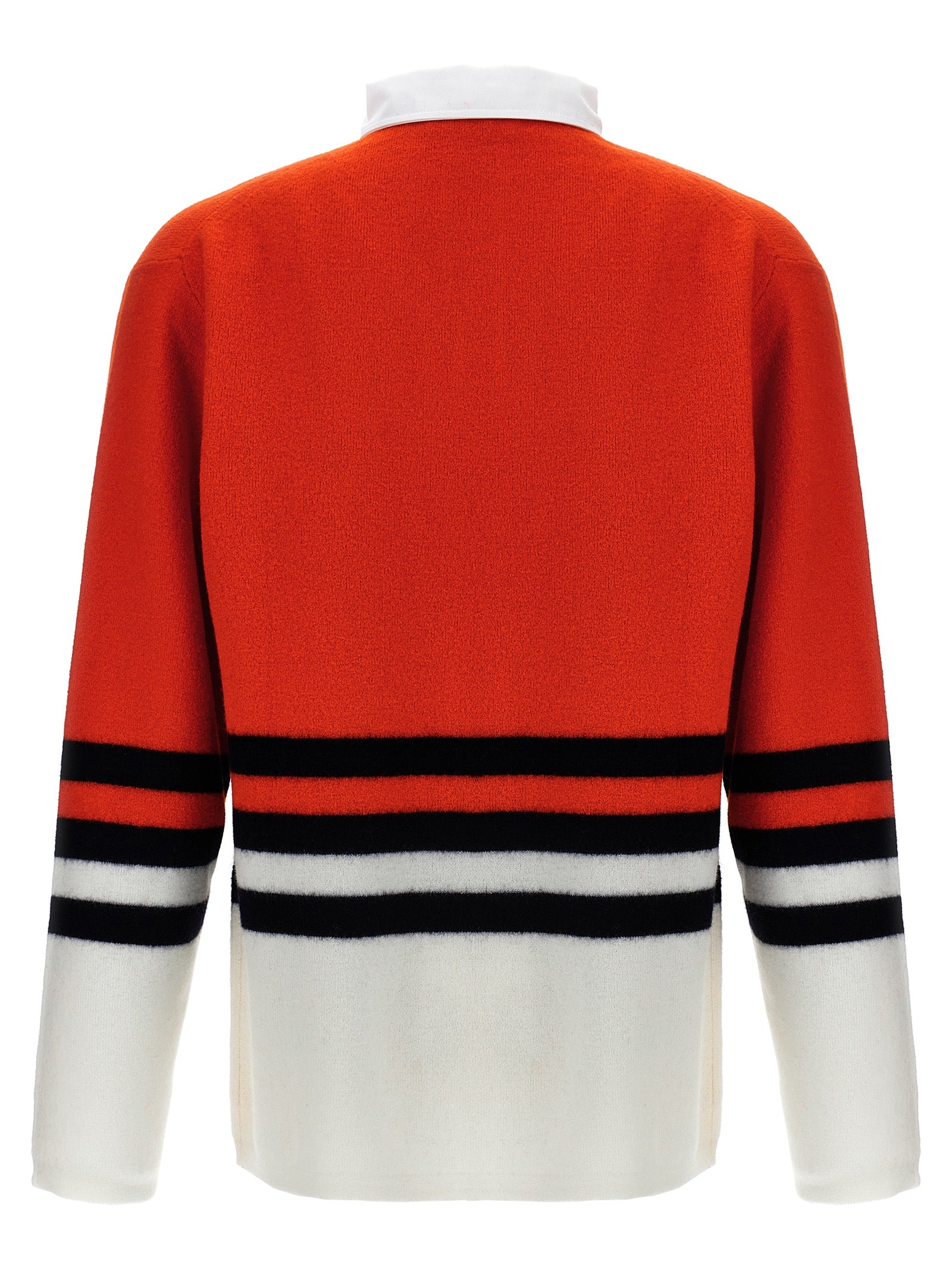 WALES BONNER Mehrfarbiges Woll-Poloshirt