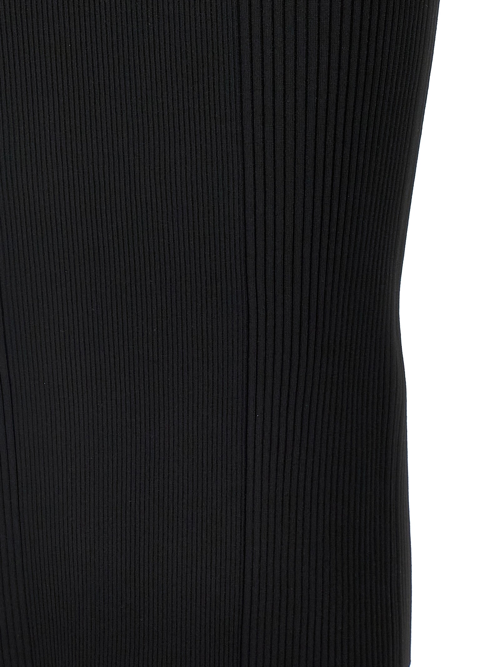 Alexander McQueen Schwarzes Midikleid aus Viskose