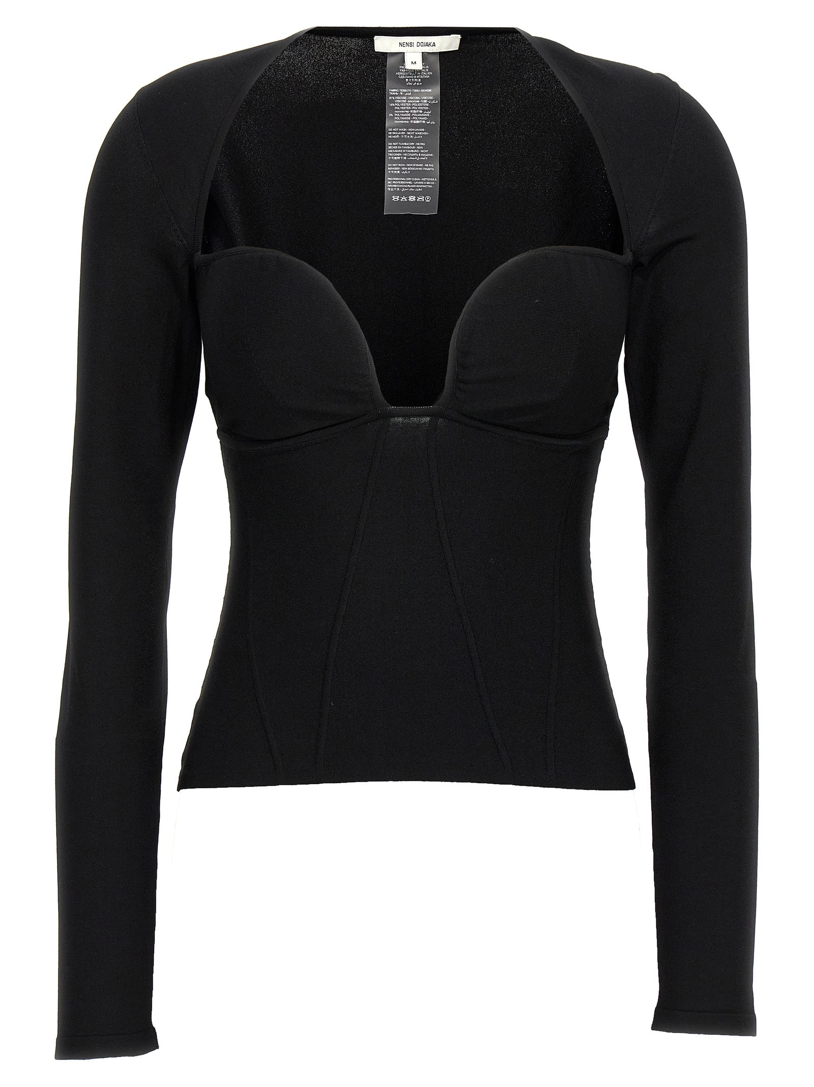 Nensi Dojaka Schwarze Tanktops aus Viskose