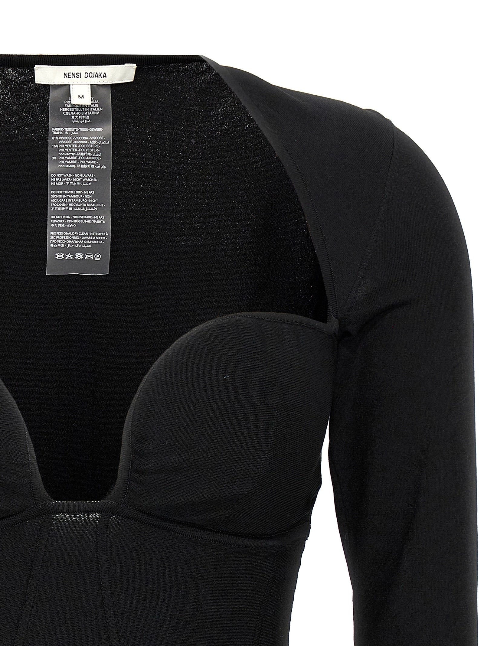 Nensi Dojaka Schwarze Tanktops aus Viskose