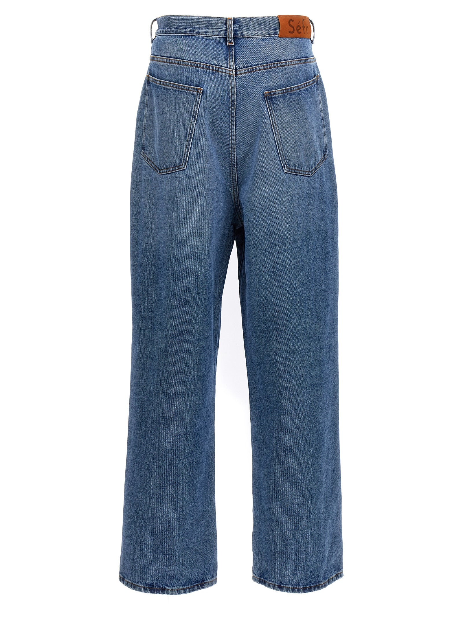 SÉFR Blaue Baumwolljeans Denim