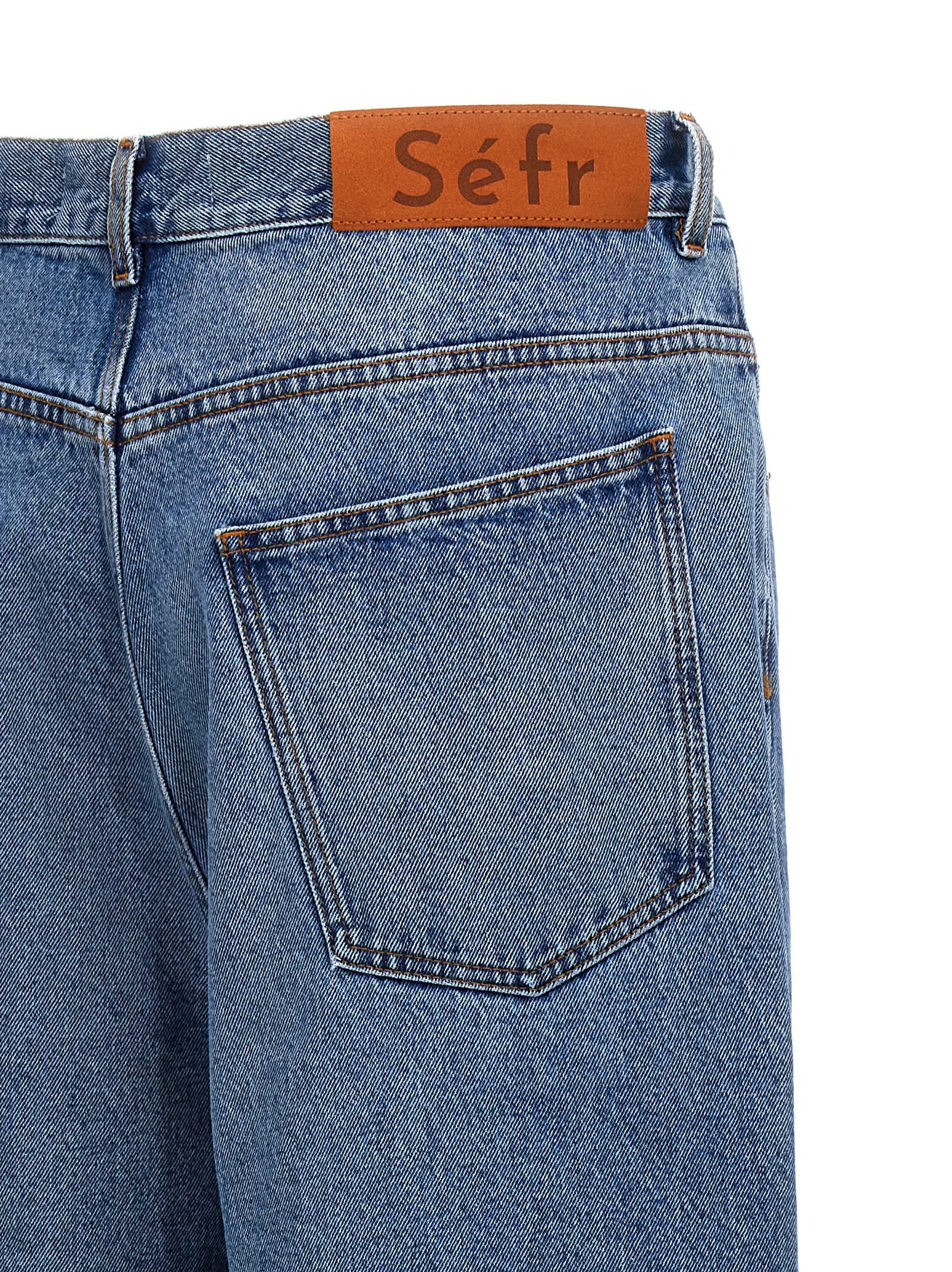 SÉFR Blaue Baumwolljeans Denim