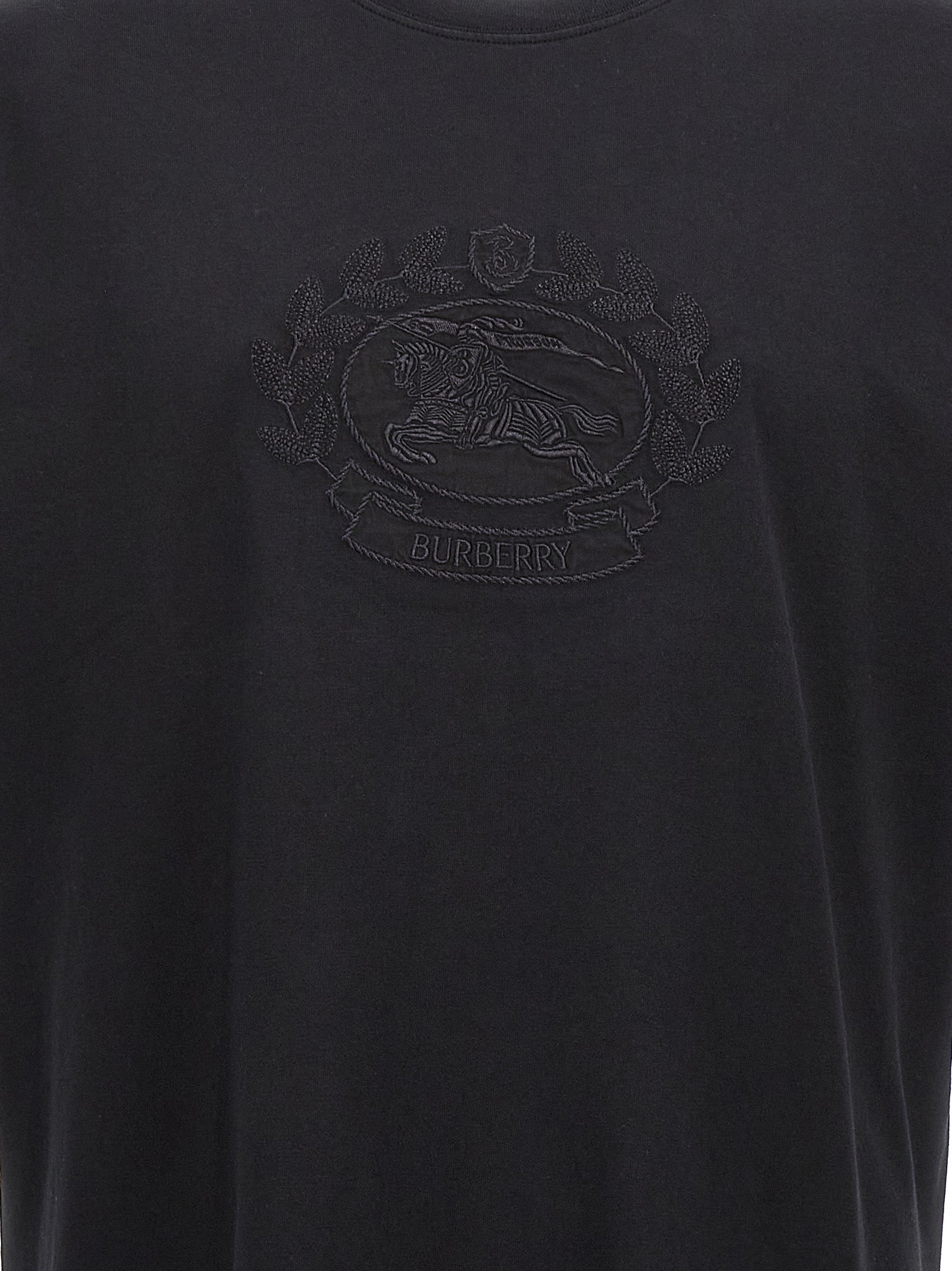 Burberry Schwarzes Baumwoll-T-Shirt