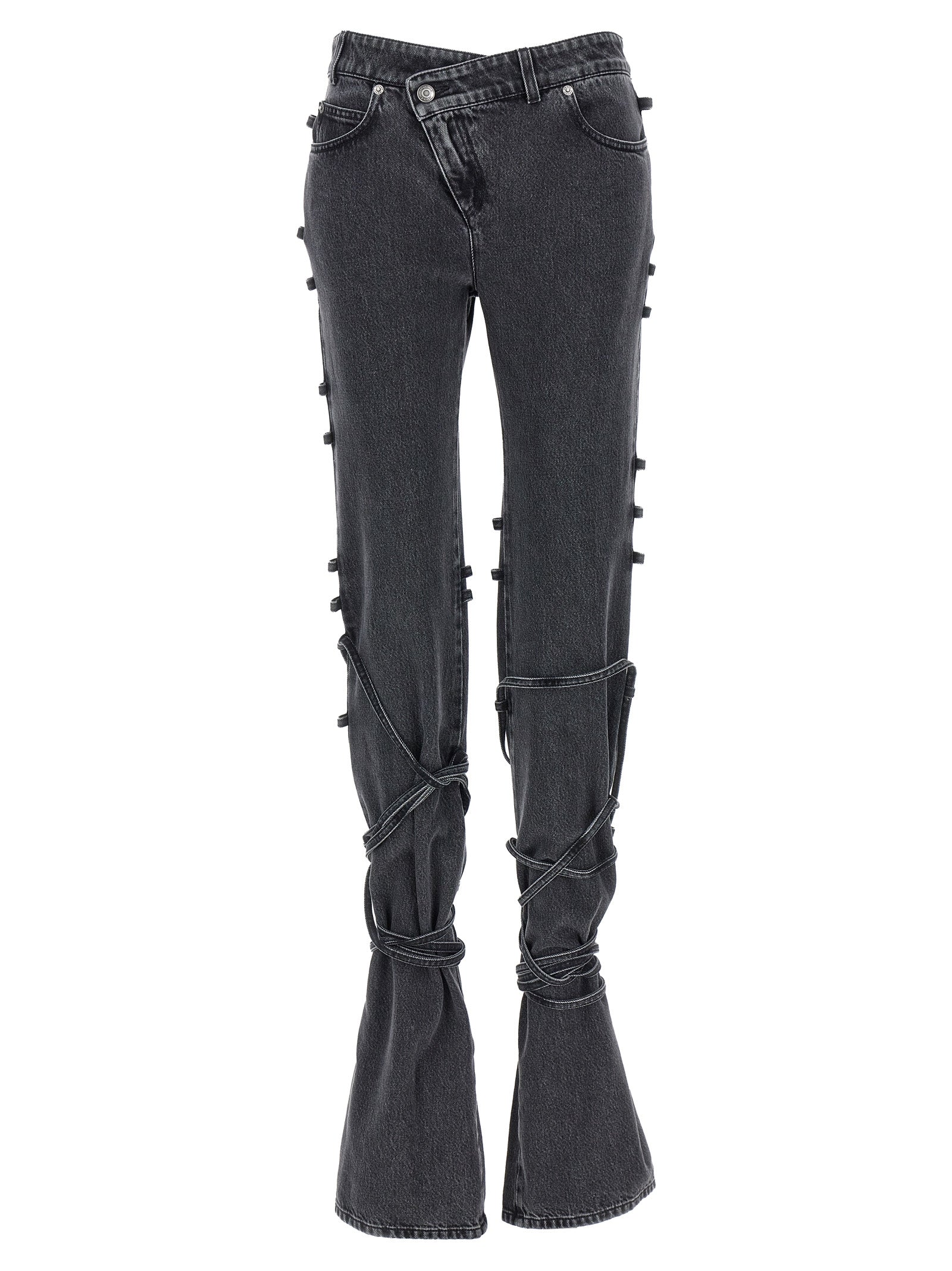 Alexander McQueen Schwarze Baumwoll-Schlagjeans