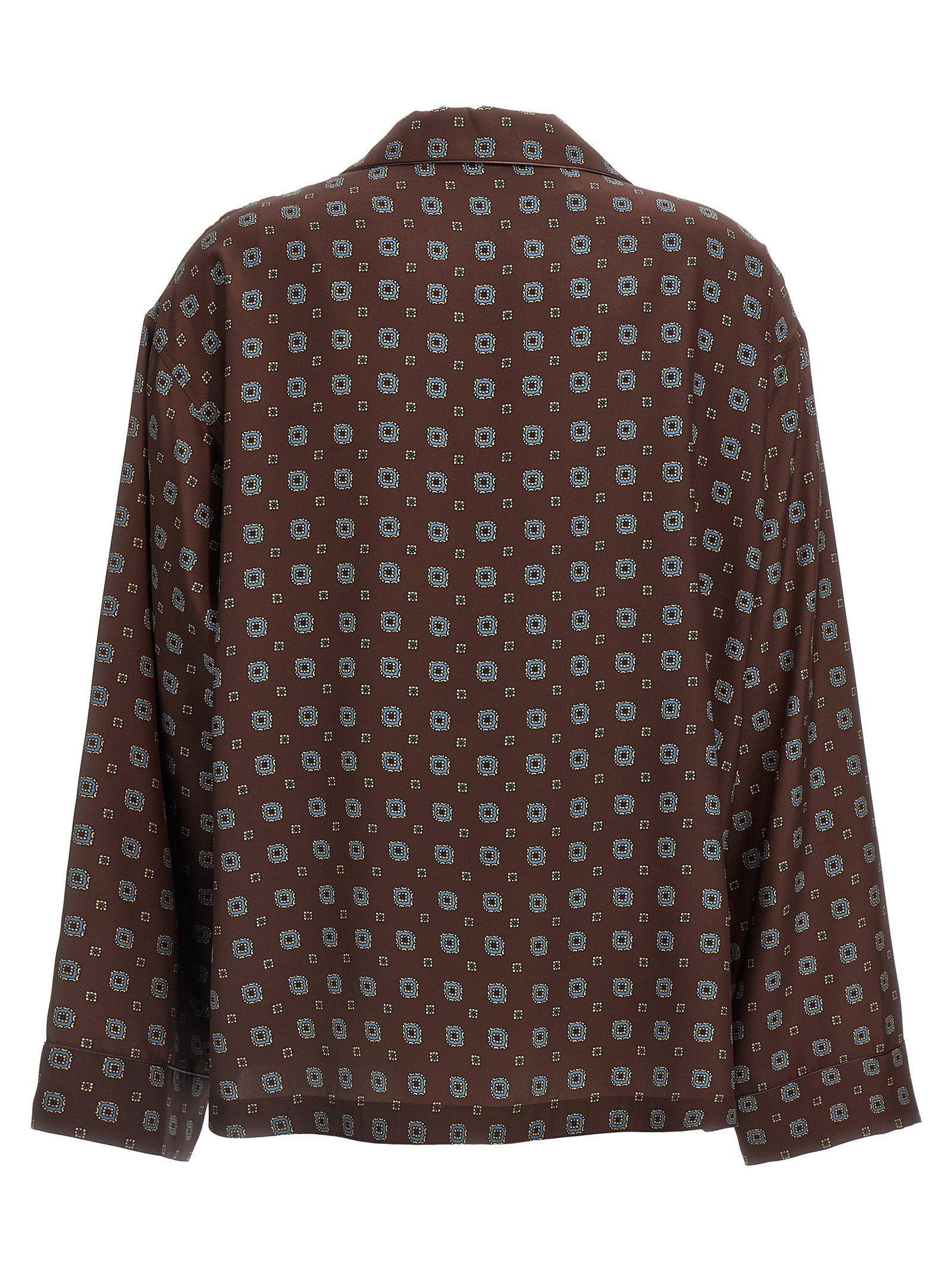 Moschino Braune Seidenbluse